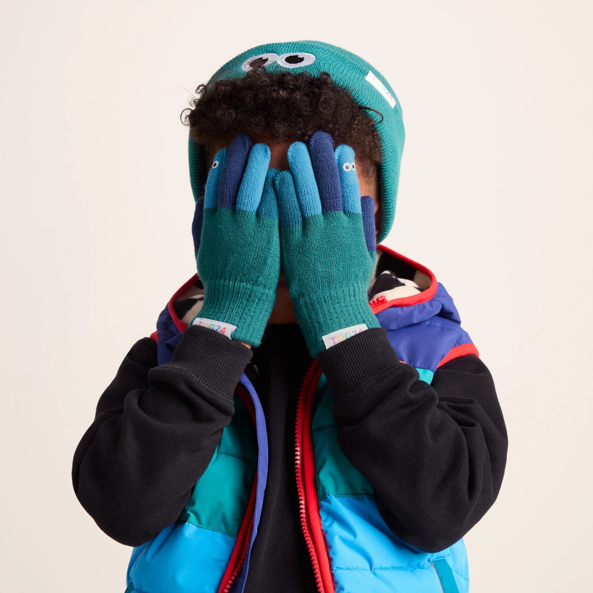 Adal Kids Shaun the Sheep Knit Gloves - Jungle Green - Image 3