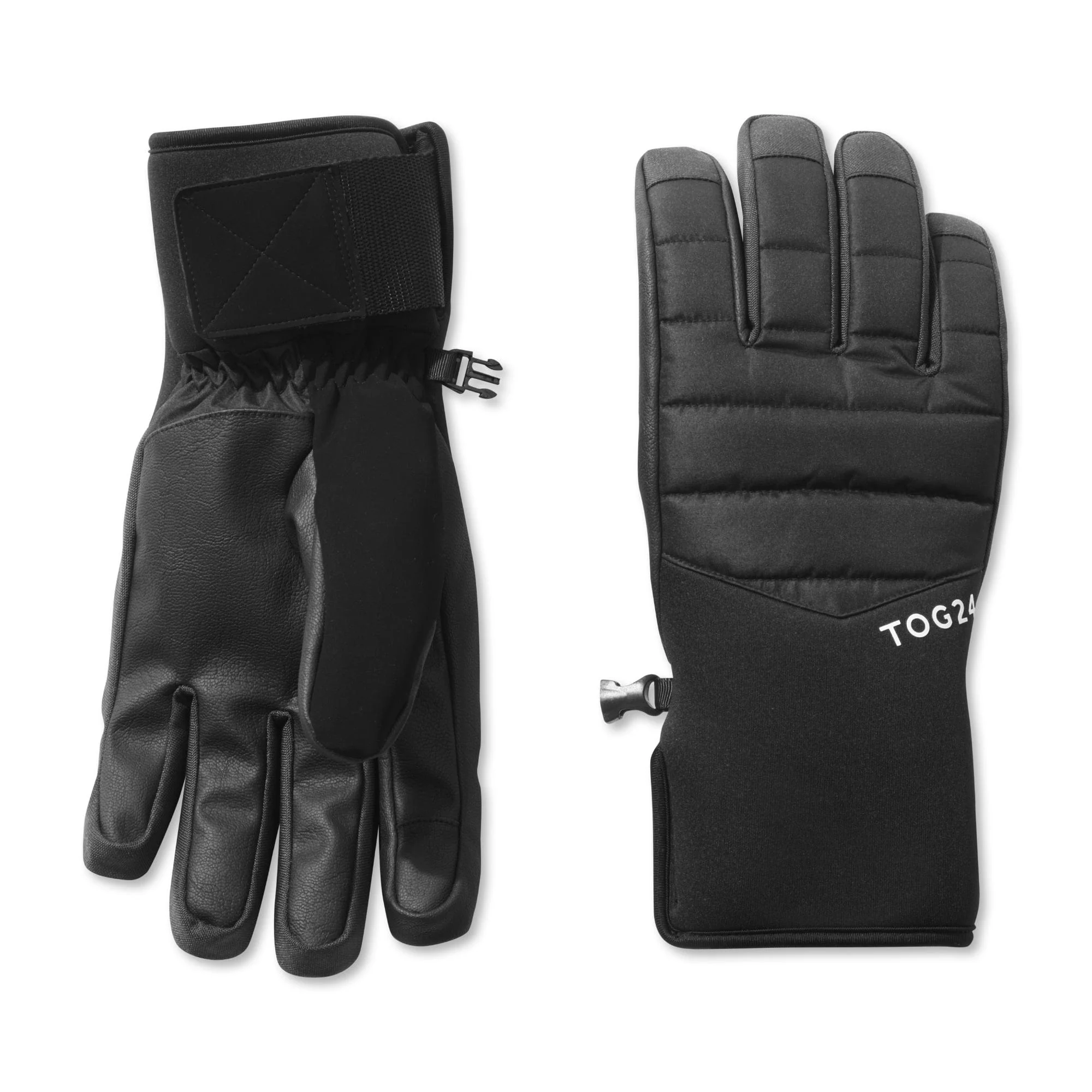 Adventure Waterproof Insulated Ski Gloves - Black - Image 4