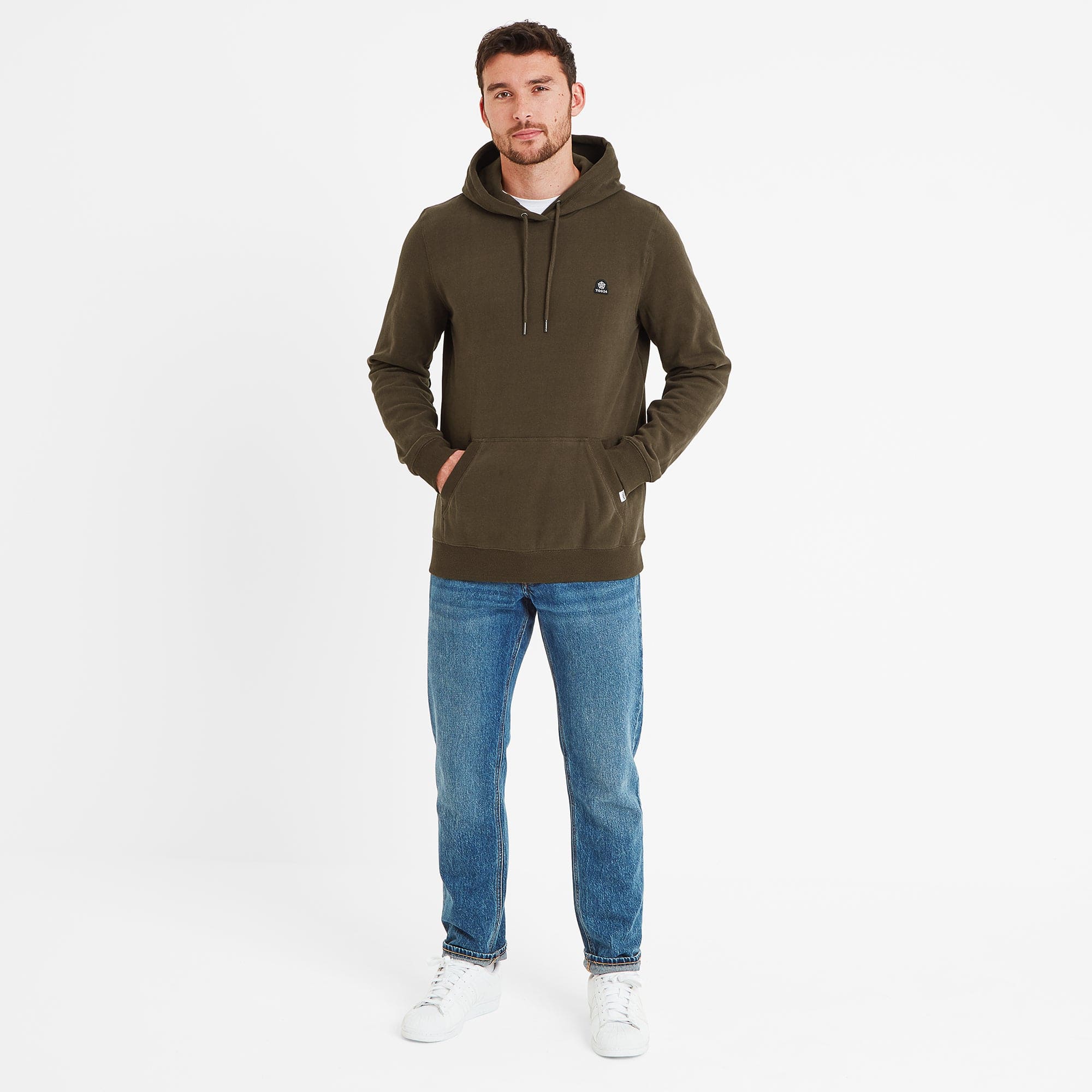 Akerman Mens Supersoft Hoody - Dark Khaki - Image 4