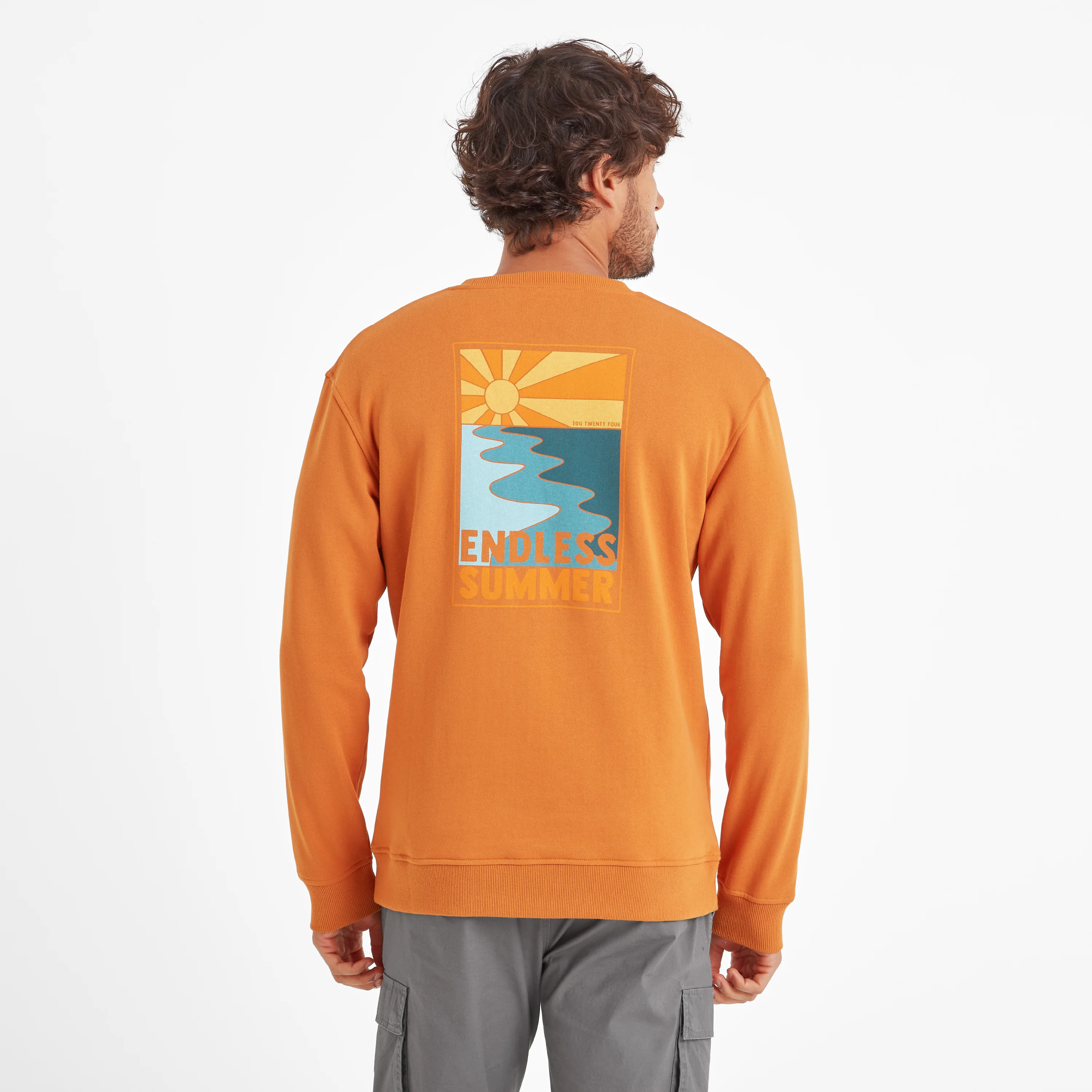 Alaric Mens Supersoft Sweatshirt - Warm Sand - Image 6