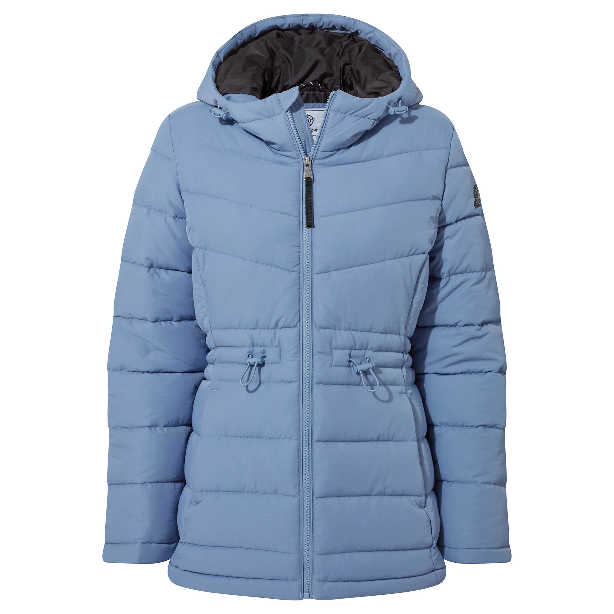 Anthorn Womens Padded Parka - Misty Blue - Image 10