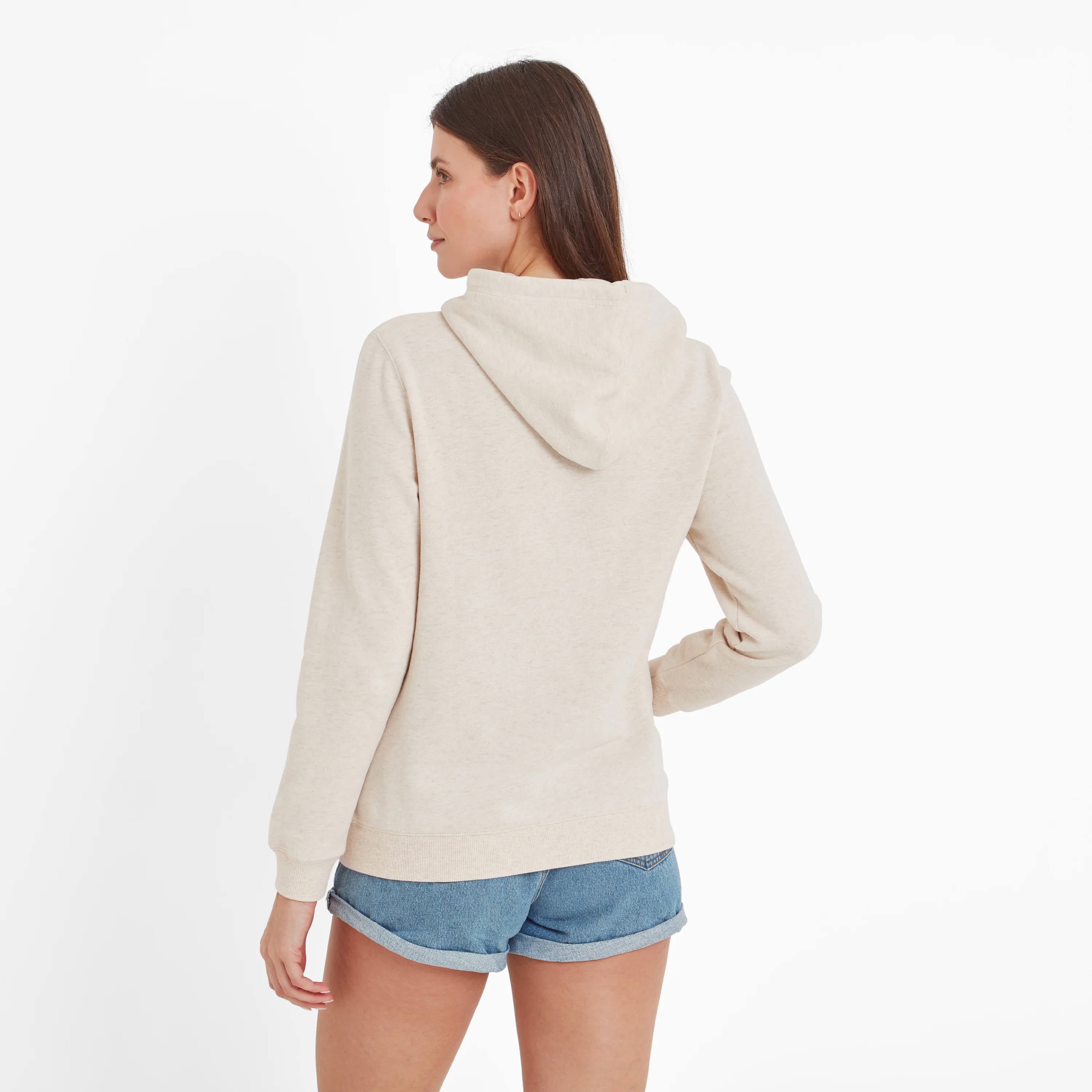 Arizona Womens Supersoft Hoody - Ecru Marl - Image 3