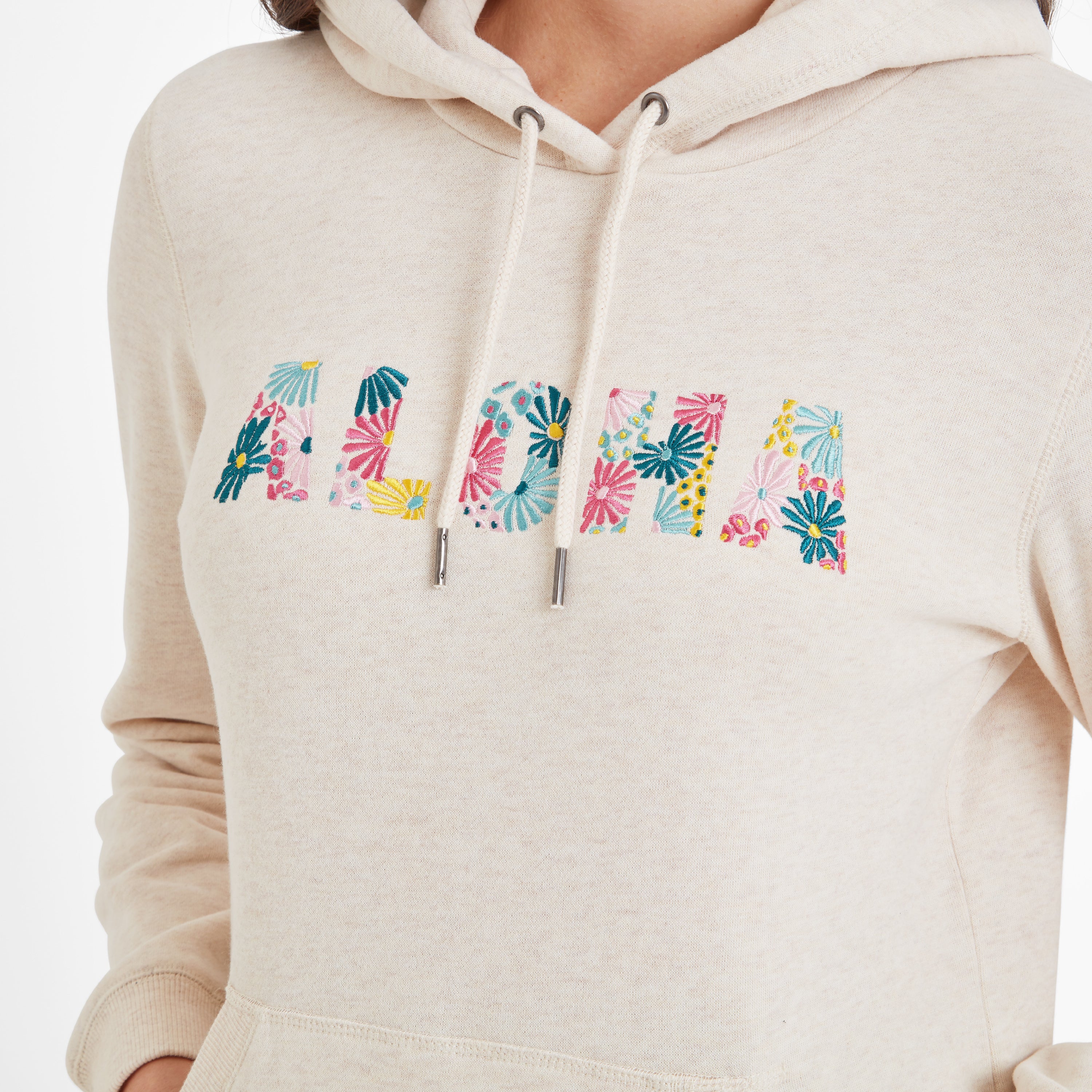 Arizona Womens Supersoft Hoody - Ecru Marl - Image 5