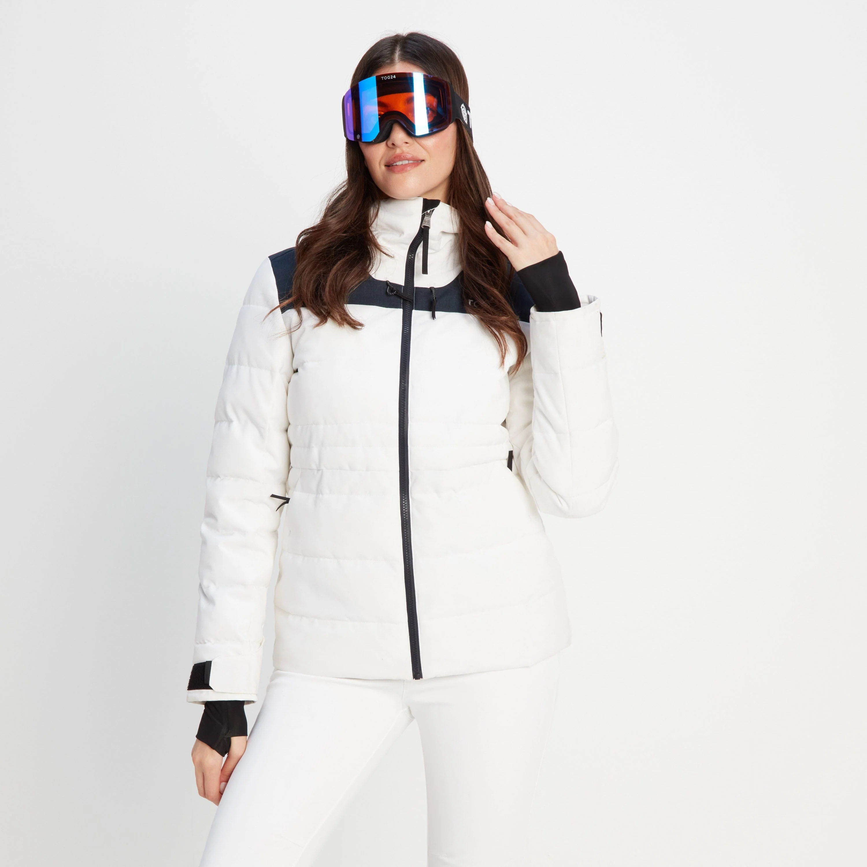 Arosa Goggles - Matt Black/Orange Revo Blue - Image 4