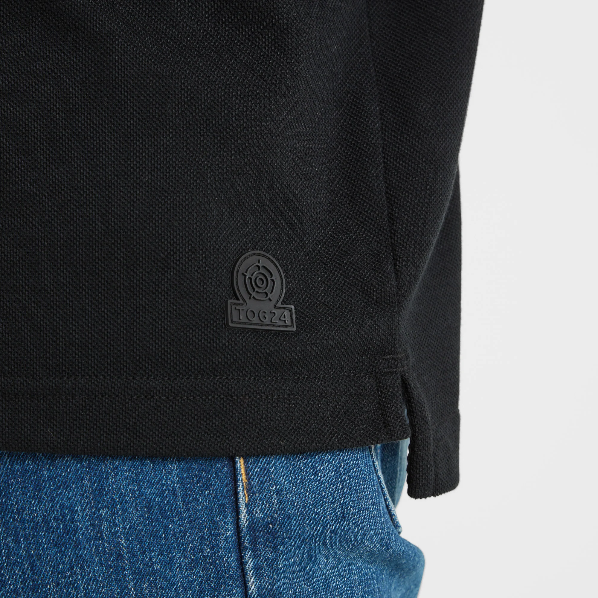 Bower Mens Polo Shirt - Black - Image 7