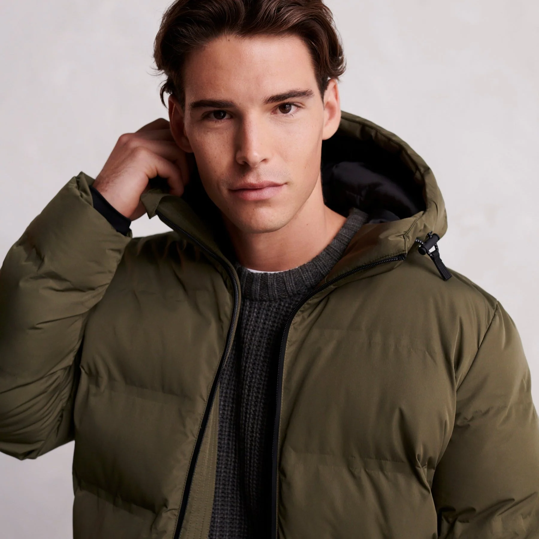 Brinkley Mens Parka - Khaki - Image 3