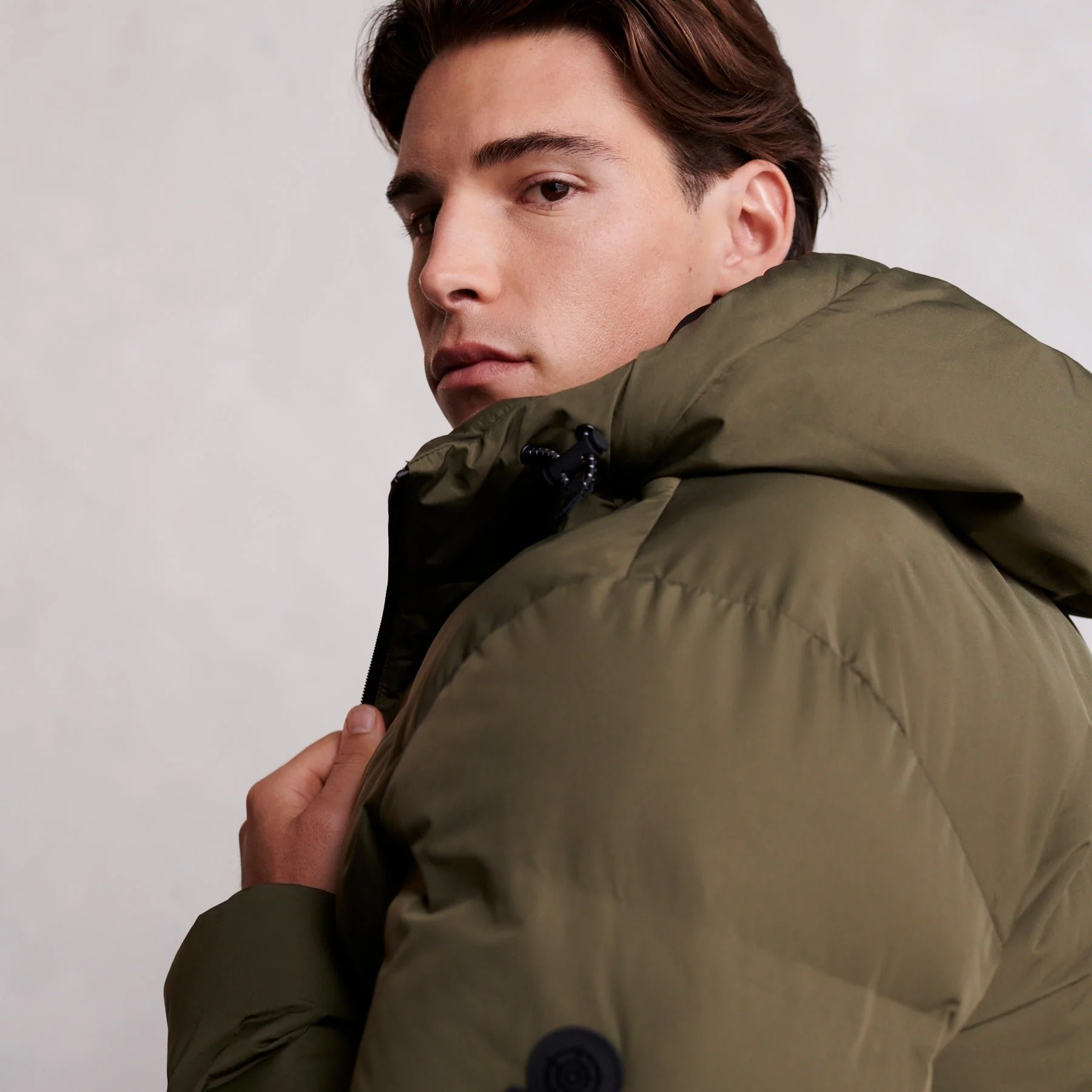 Brinkley Mens Parka - Khaki - Image 4