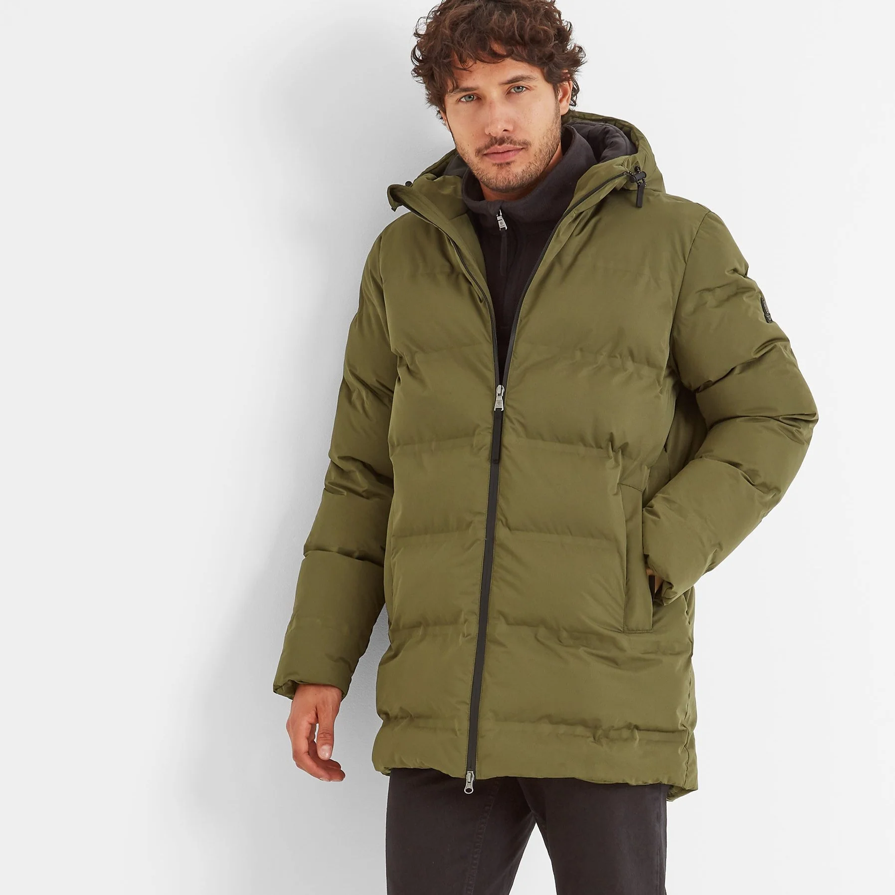 Brinkley Mens Parka - Khaki - Image 5