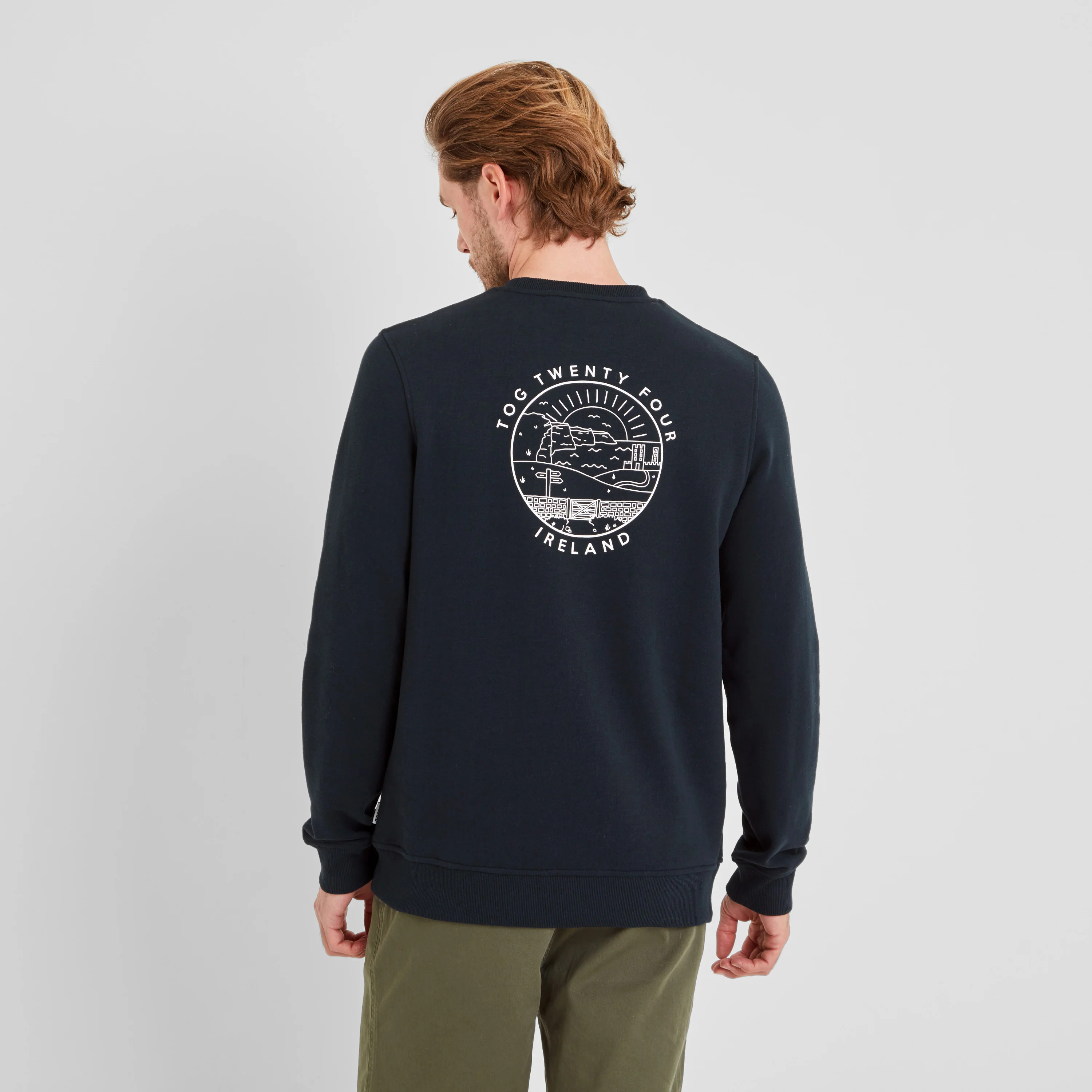 Castle Mens Supersoft Sweatshirt - Dark Indigo - Image 3