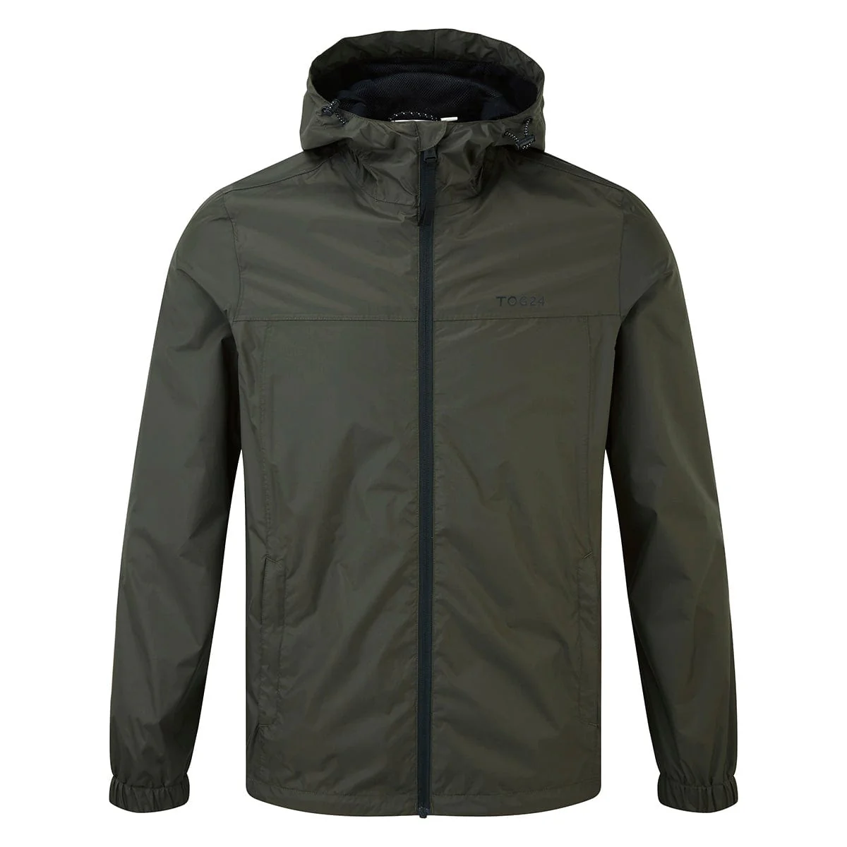Craven Mens Waterproof Packaway Jacket - Dark Khaki - Image 7