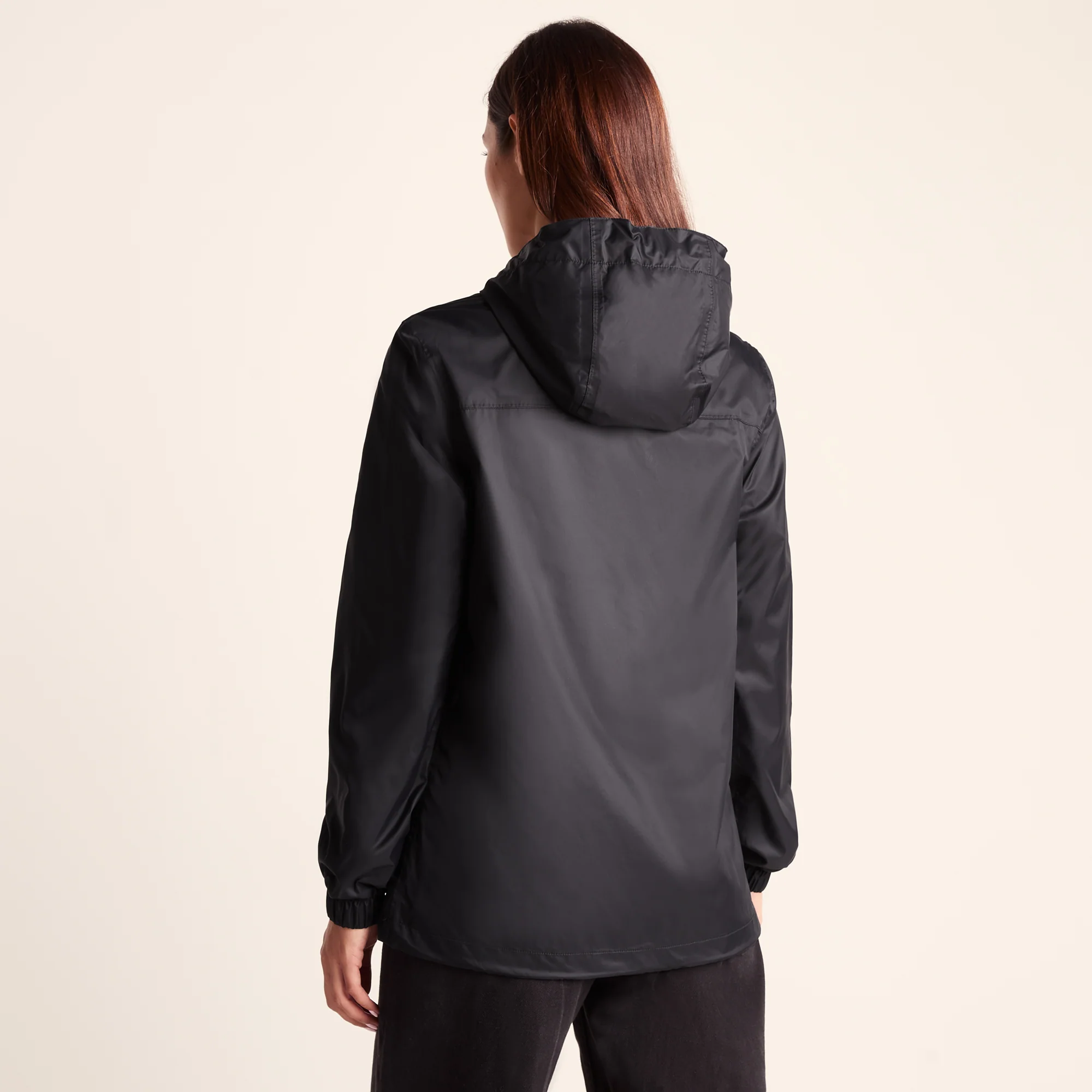 Craven Womens Waterproof Packaway Jacket - Black - Image 5