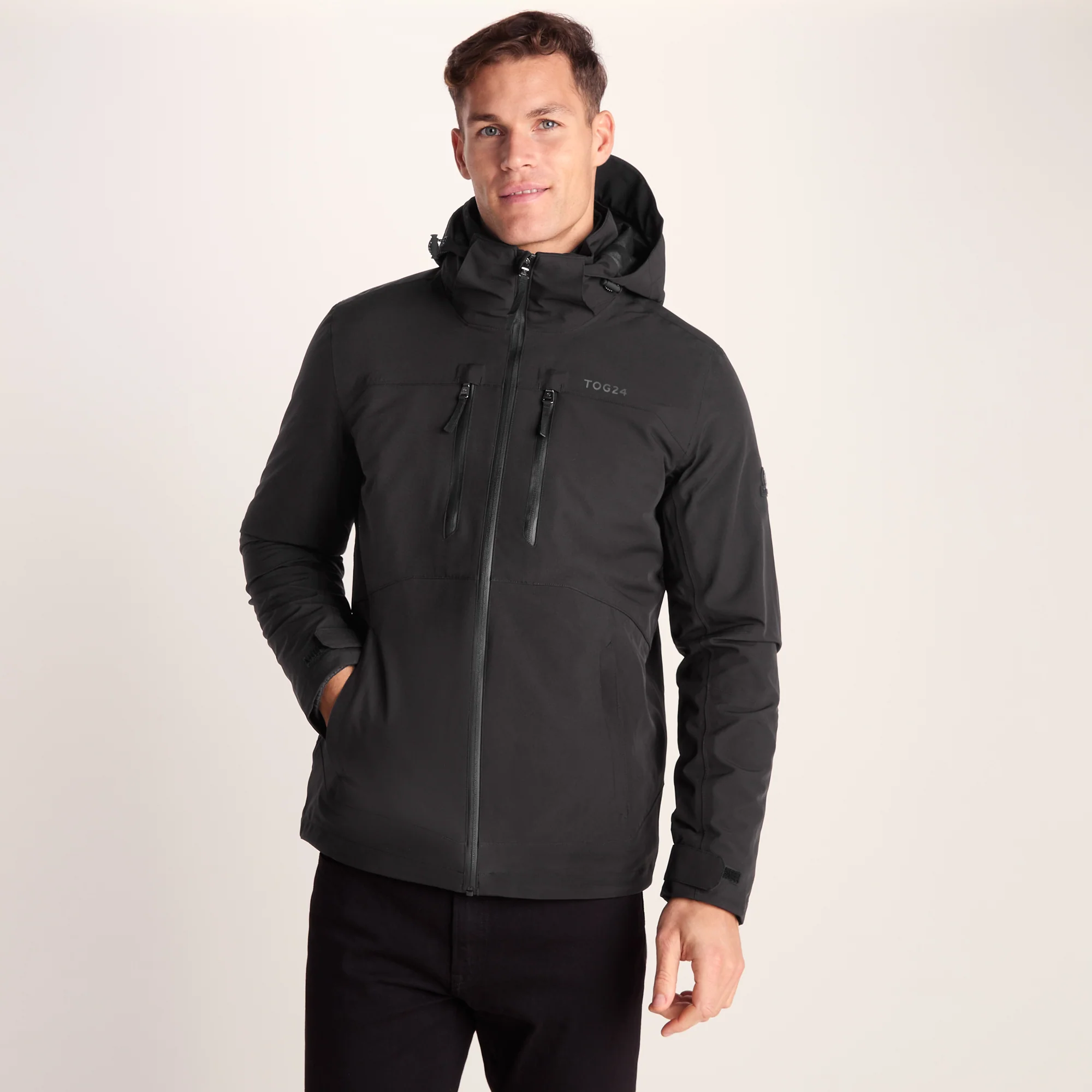 Denton Mens 3-in-1 Waterproof Jacket - Black - Image 5
