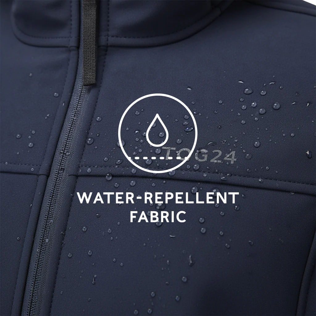 Feizor Mens Shower Resistant Softshell Jacket - Navy - Image 7
