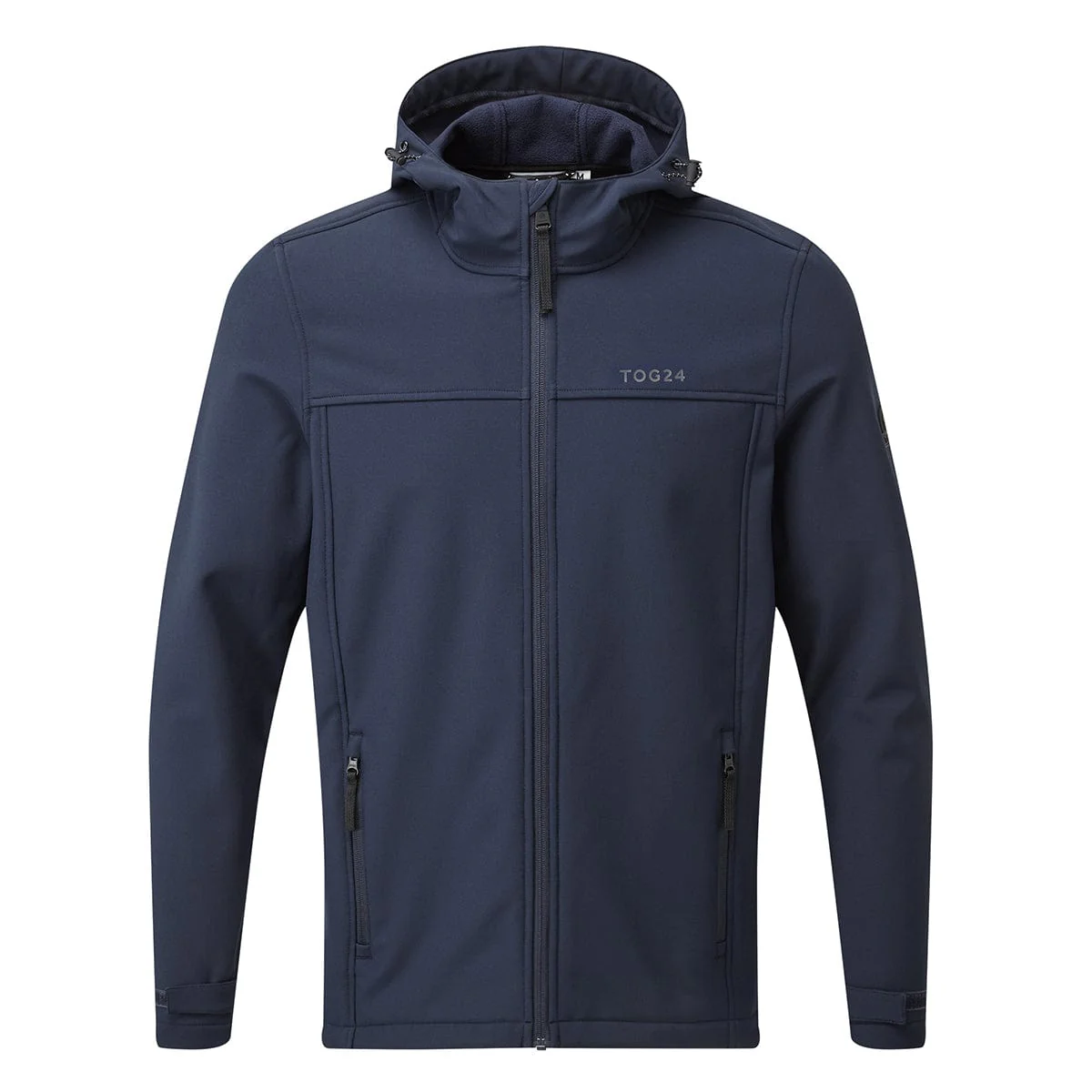 Feizor Mens Shower Resistant Softshell Hooded Jacket - Navy - Image 8