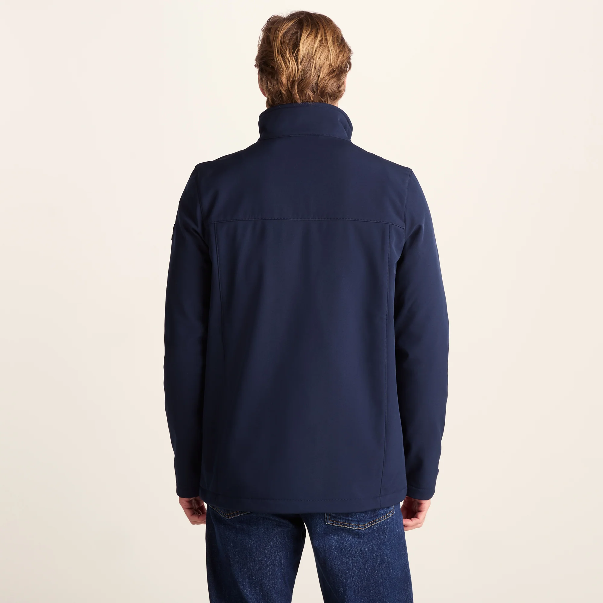 Feizor Mens Shower Resistant Softshell Jacket - Navy - Image 4