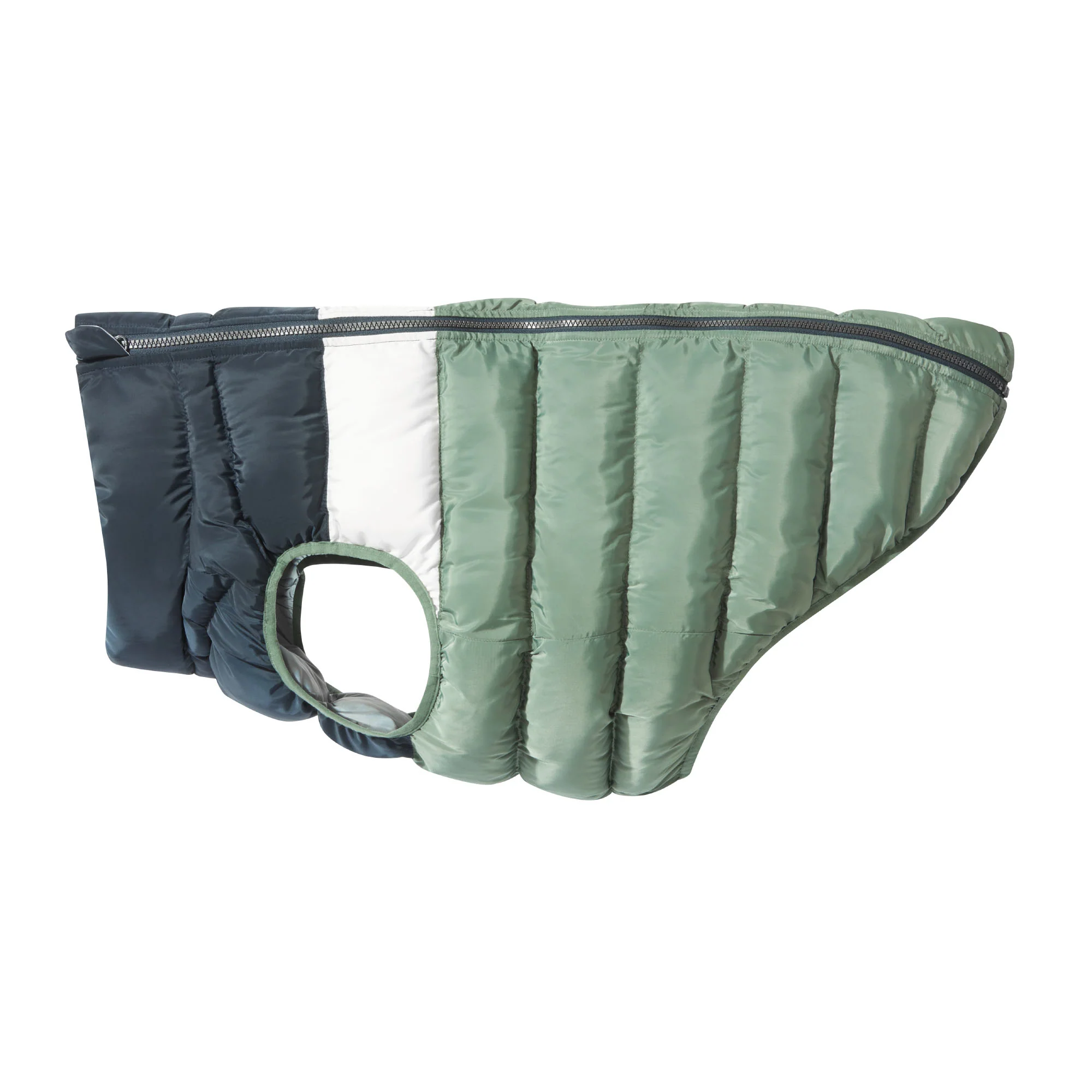 Fetch Padded Dog Coat L - Dark Indigo/Vanilla/Light Forest - Image 7