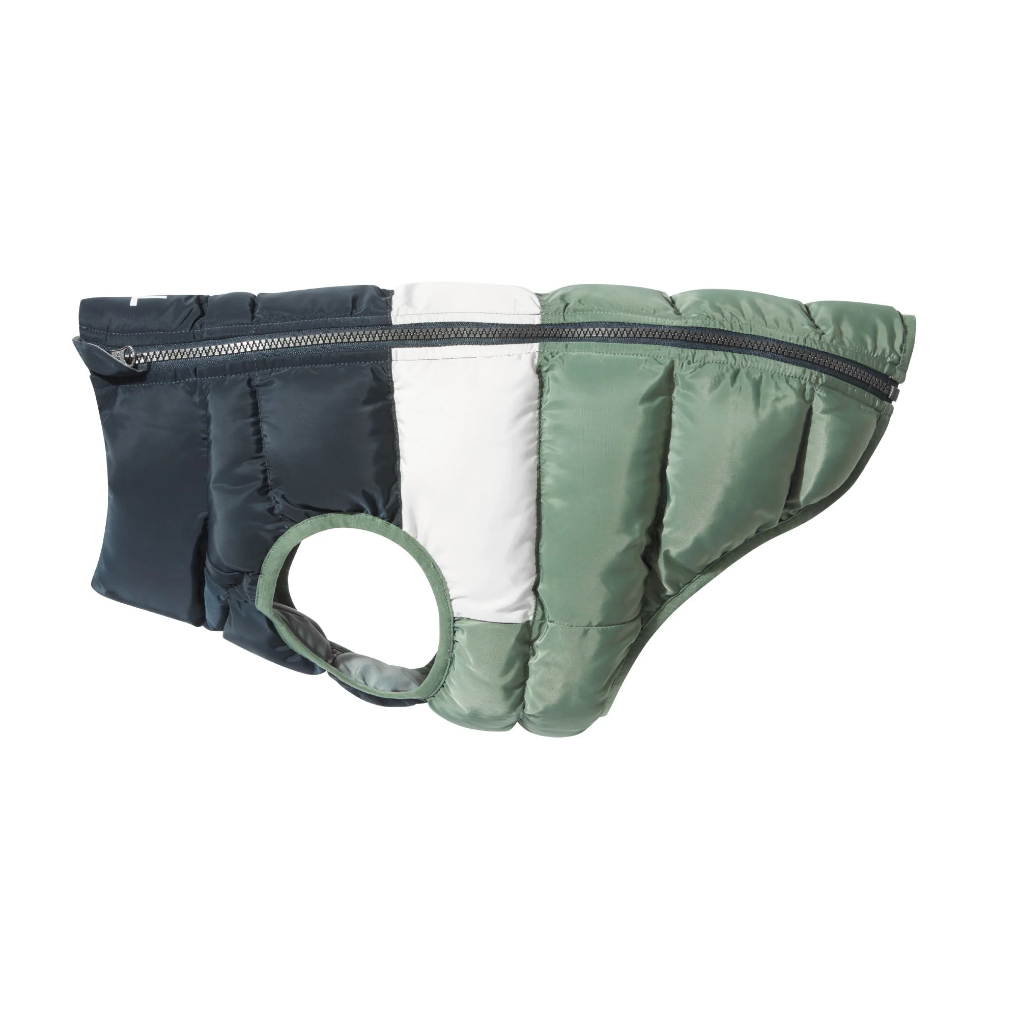 Fetch Padded Dog Coat M - Dark Indigo/Vanilla/Light Forest - Image 7