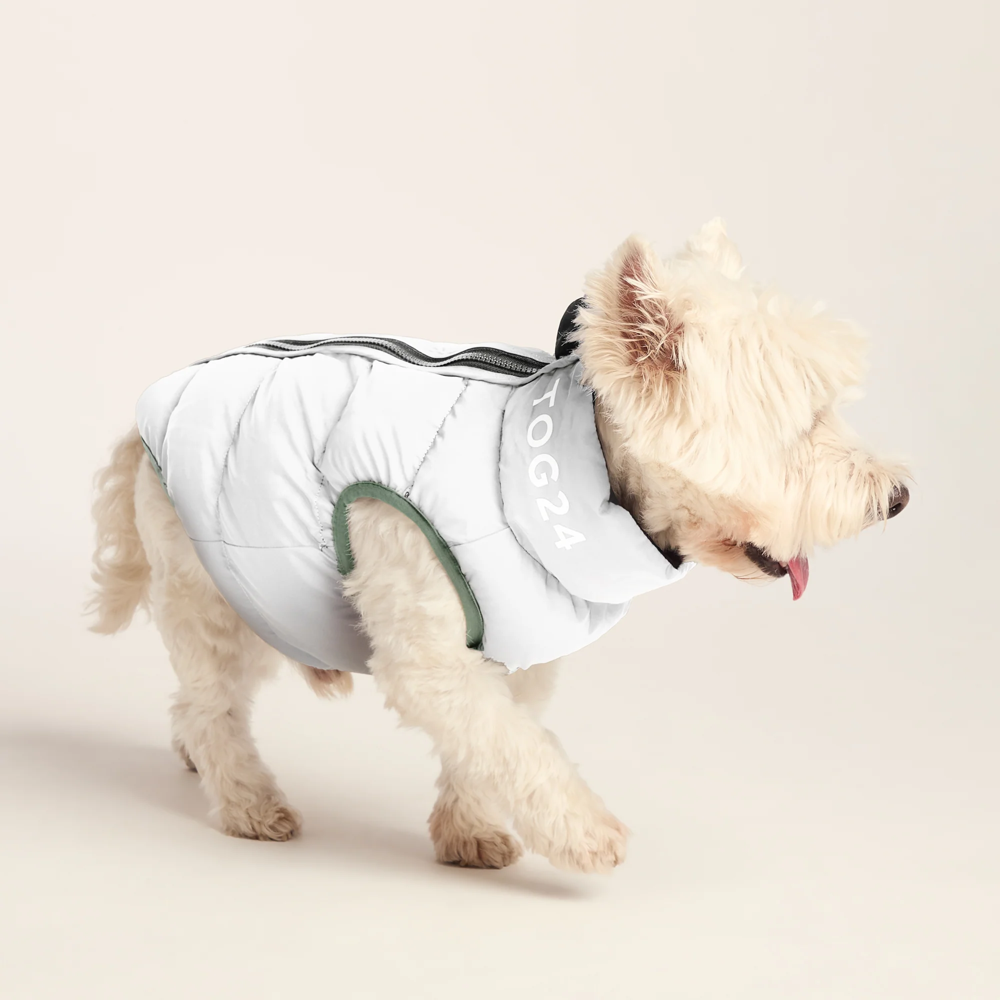 Fetch Padded Dog Coat S - Dark Indigo/Vanilla/Light Forest - Image 6