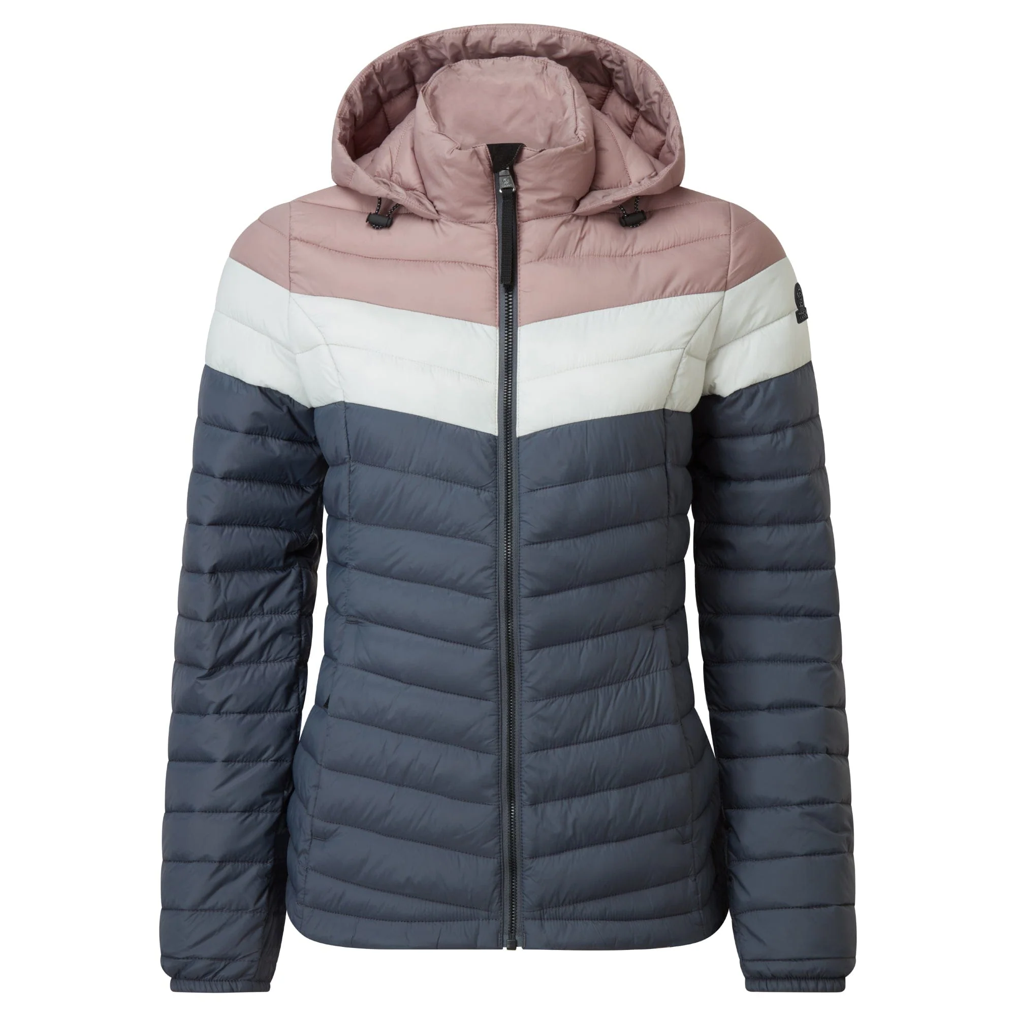 Garriston Womens Lightweight Padded Jacket - Washed Blue/Pink - Image 10
