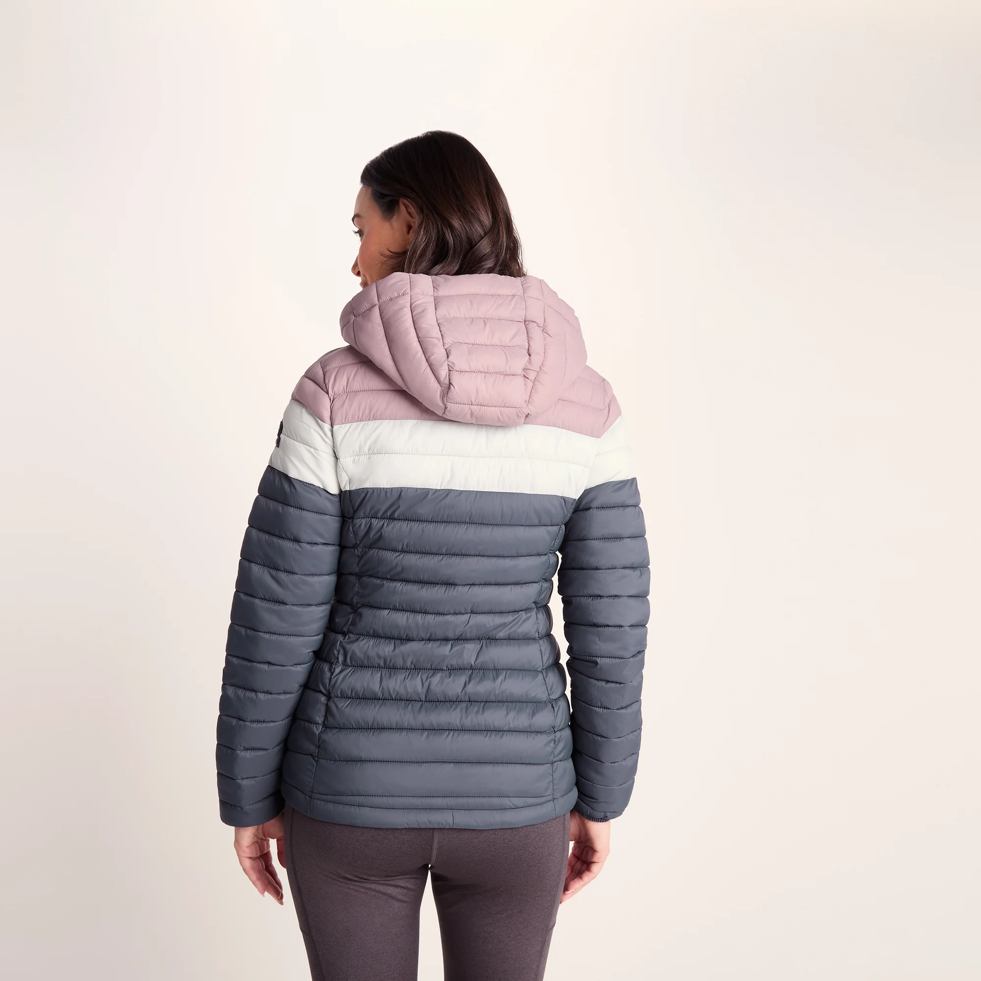 Garriston Womens Lightweight Padded Jacket - Washed Blue/Pink - Image 7