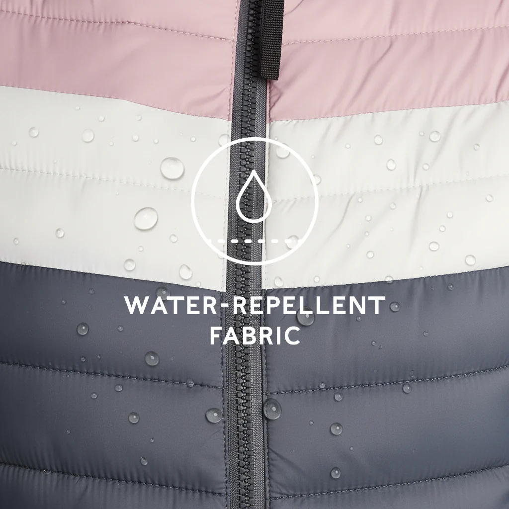 Garriston Womens Lightweight Padded Jacket - Washed Blue/Pink - Image 8