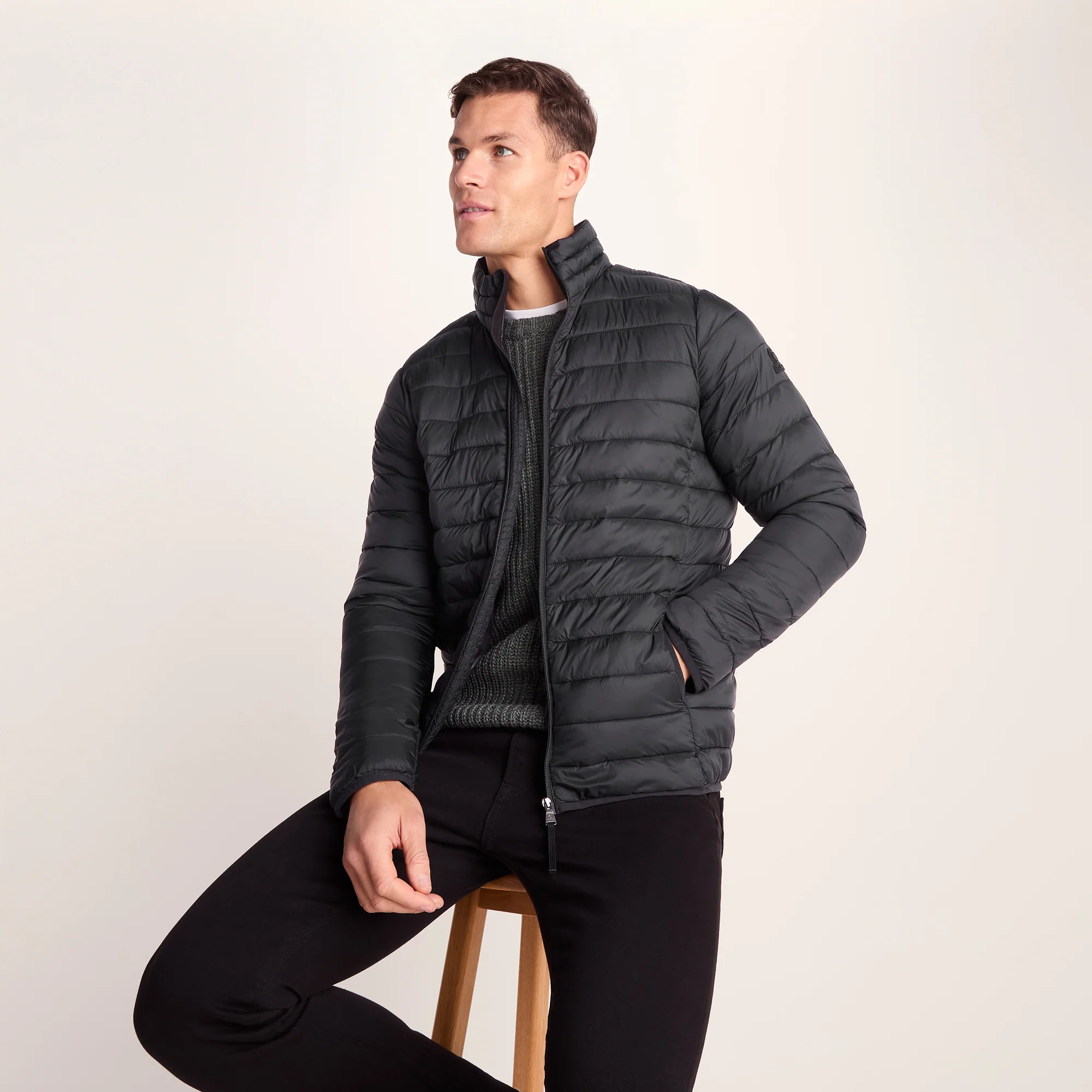 Gibson Mens Insulated Padded Jacket - Black - Image 5