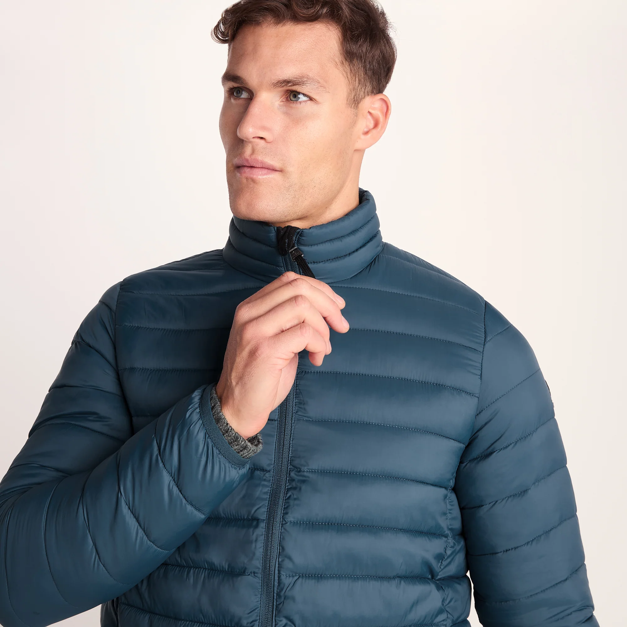 Gibson Mens Insulated Padded Jacket - Lagoon Blue - Image 4