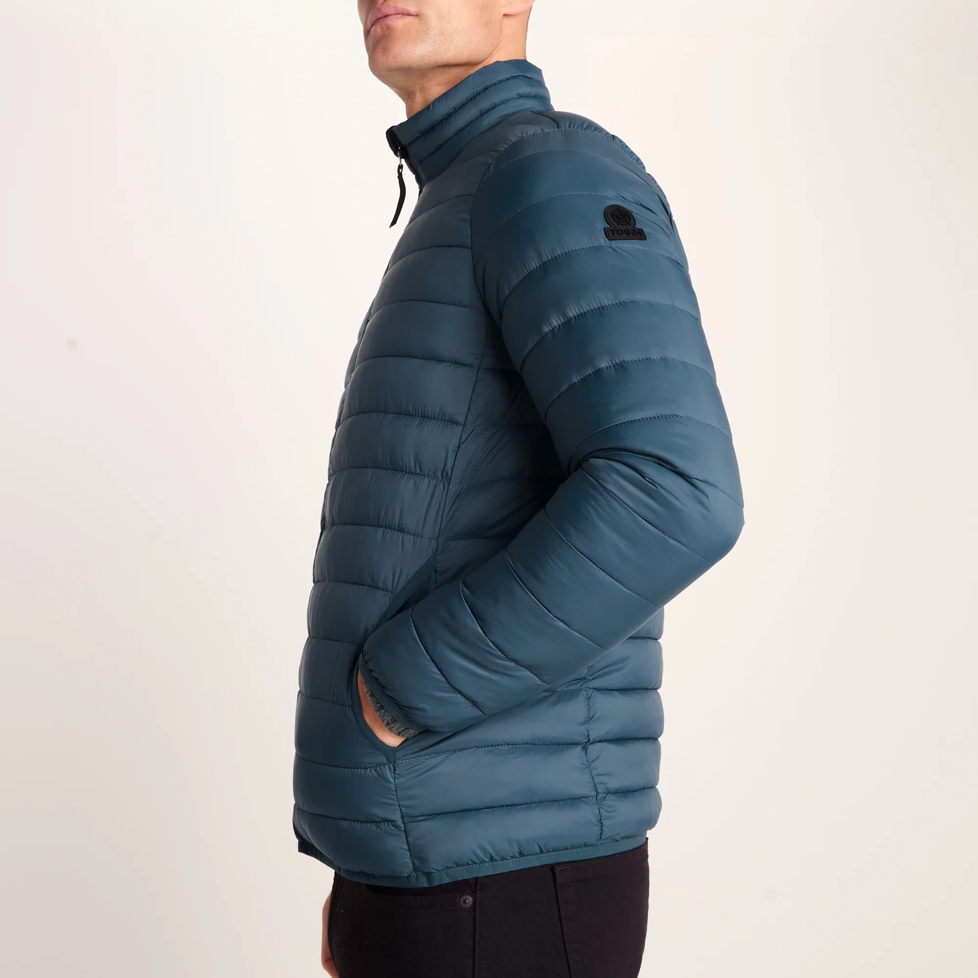 Gibson Mens Insulated Padded Jacket - Lagoon Blue - Image 7
