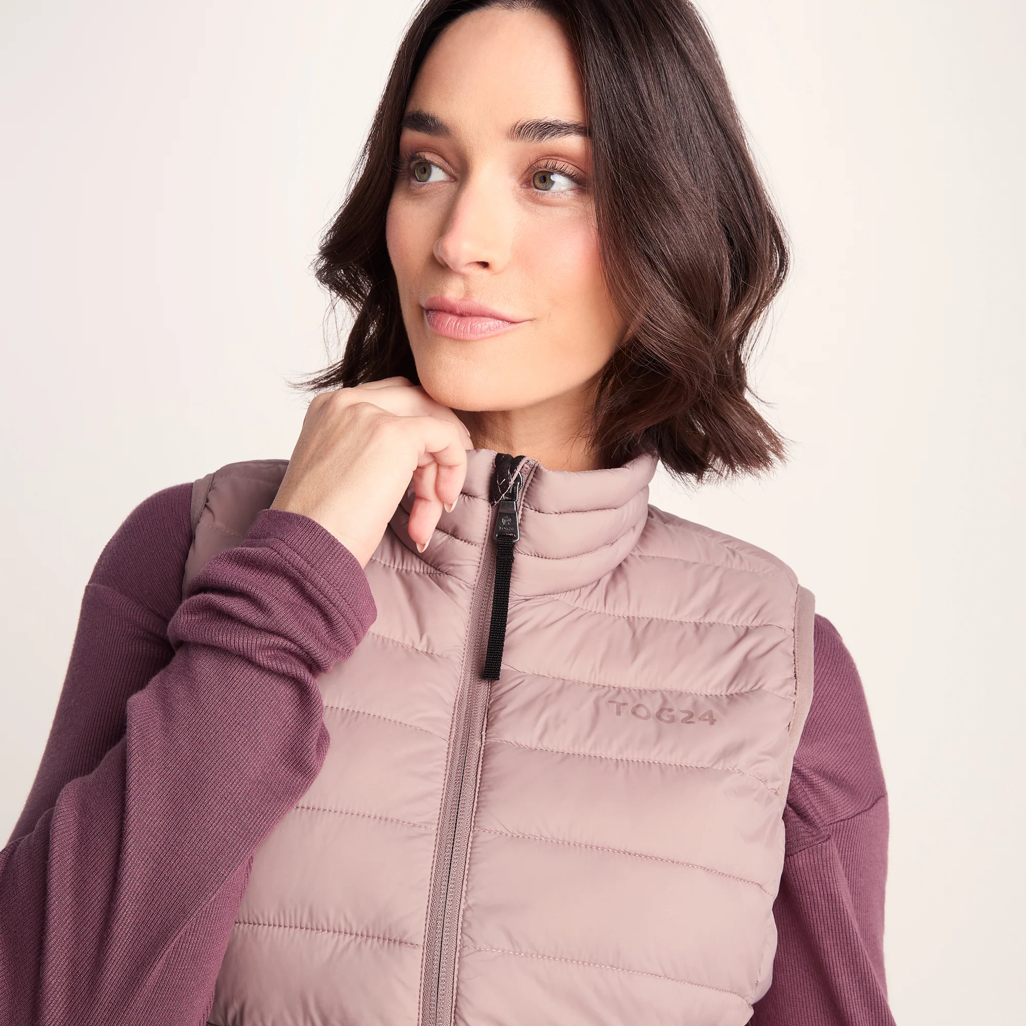 Gibson Womens Insulated Padded Gilet - Faded Pink - Image 5