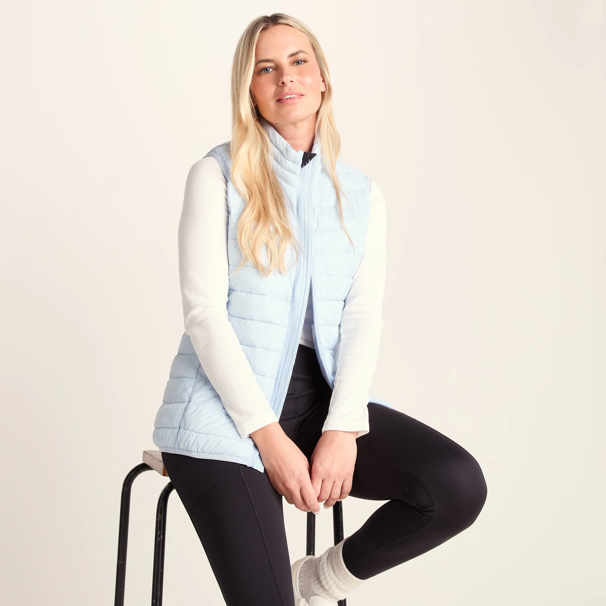 Gibson Womens Insulated Padded Gilet - Ice Blue - Image 4