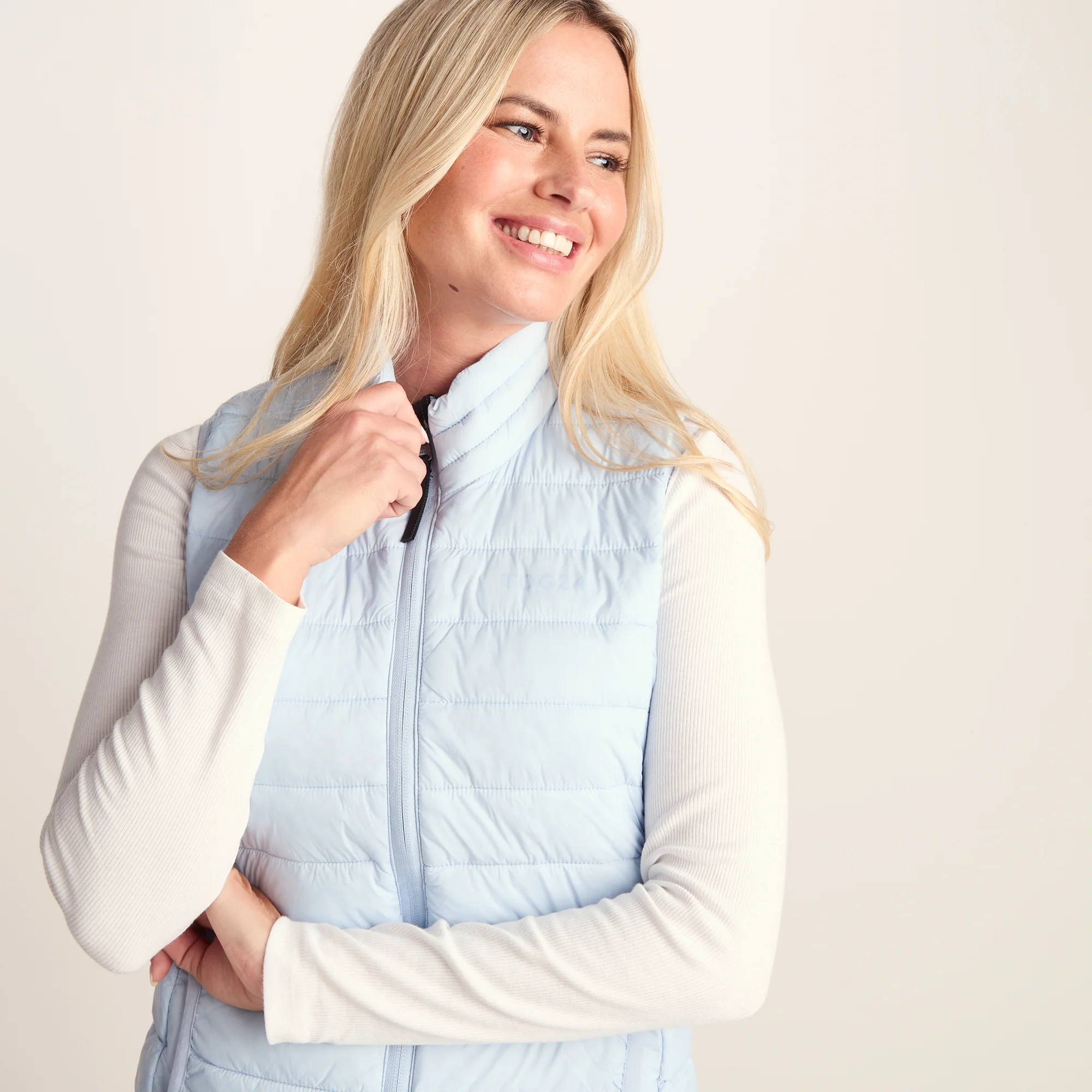 Gibson Womens Insulated Padded Gilet - Ice Blue - Image 5