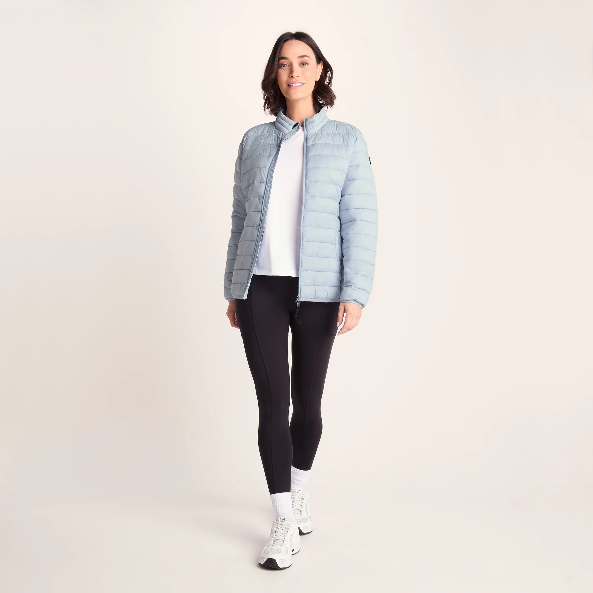 Gibson Womens Insulated Padded Jacket - Ice Blue - Image 3