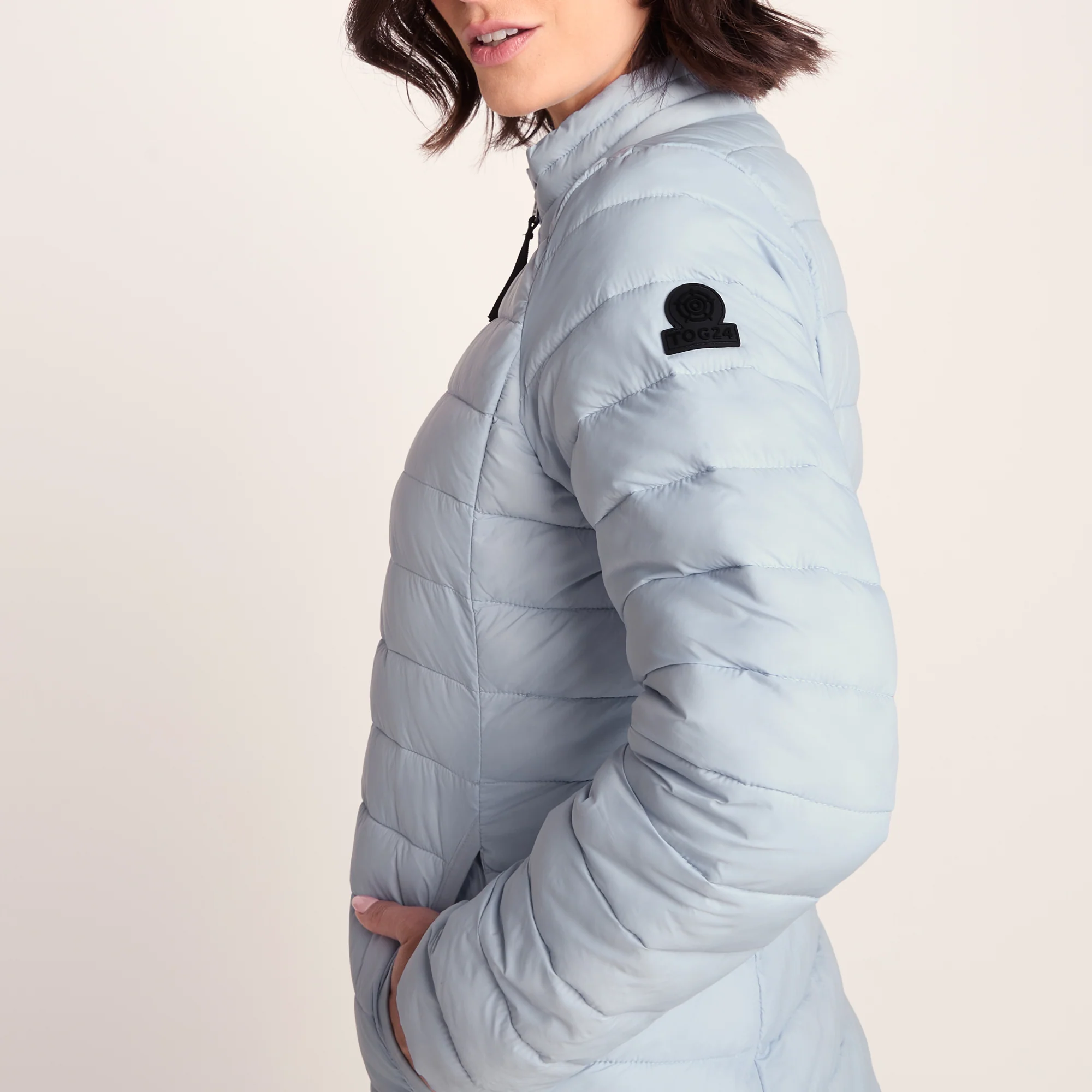 Gibson Womens Insulated Padded Jacket - Ice Blue - Image 9