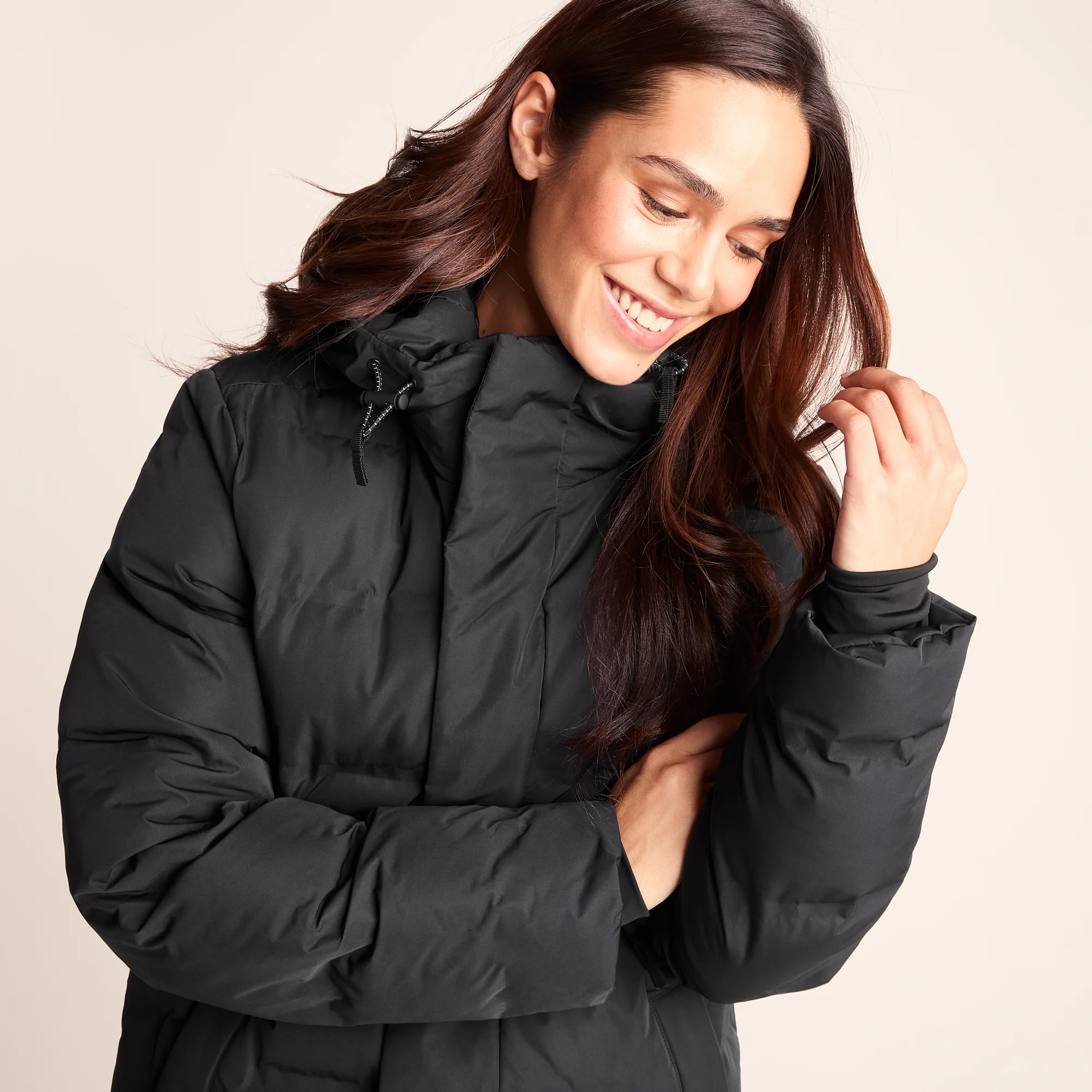 Glaston Womens Shower Resistant Insulated Parka - Black - Image 3