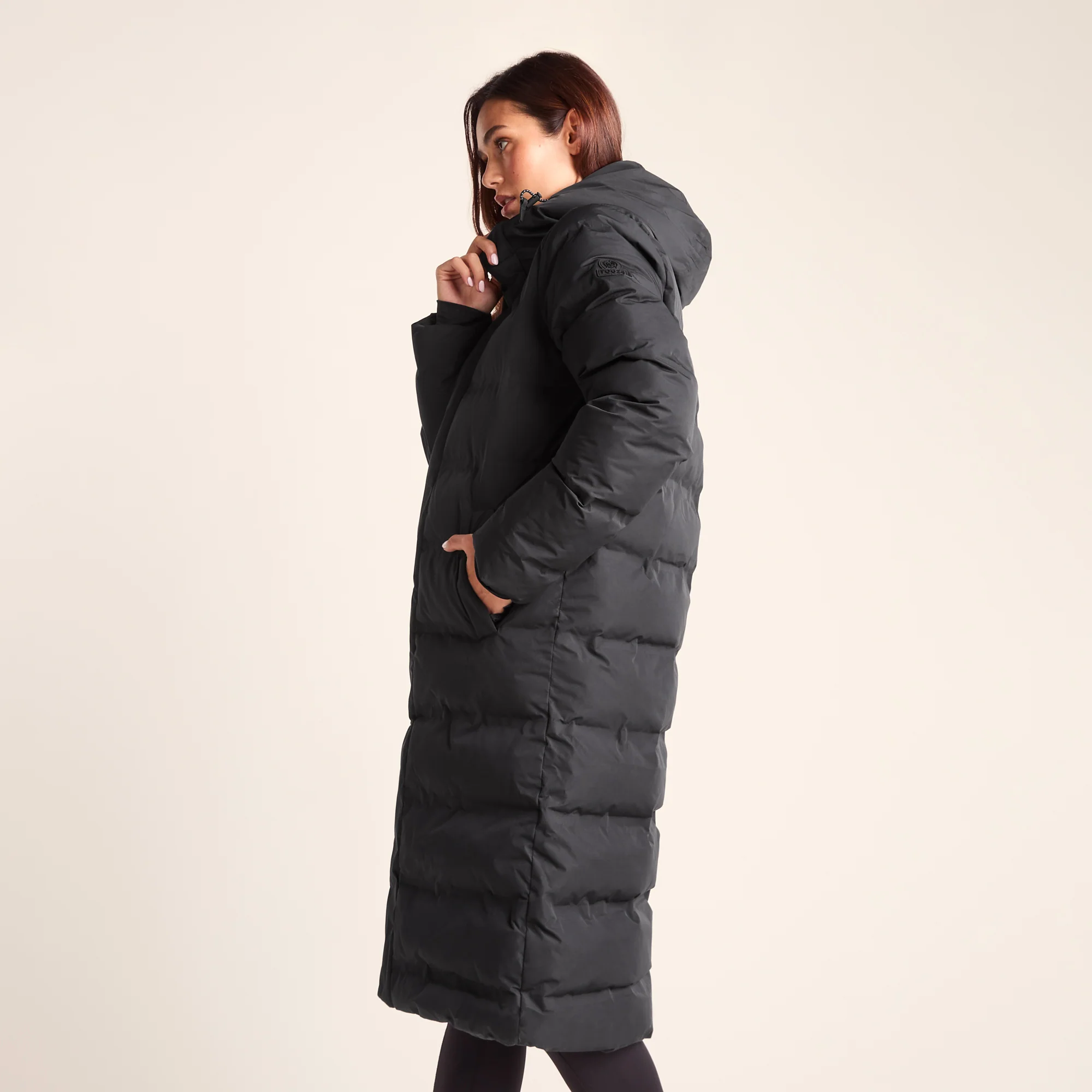 Glaston Womens Shower Resistant Insulated Parka - Black - Image 4