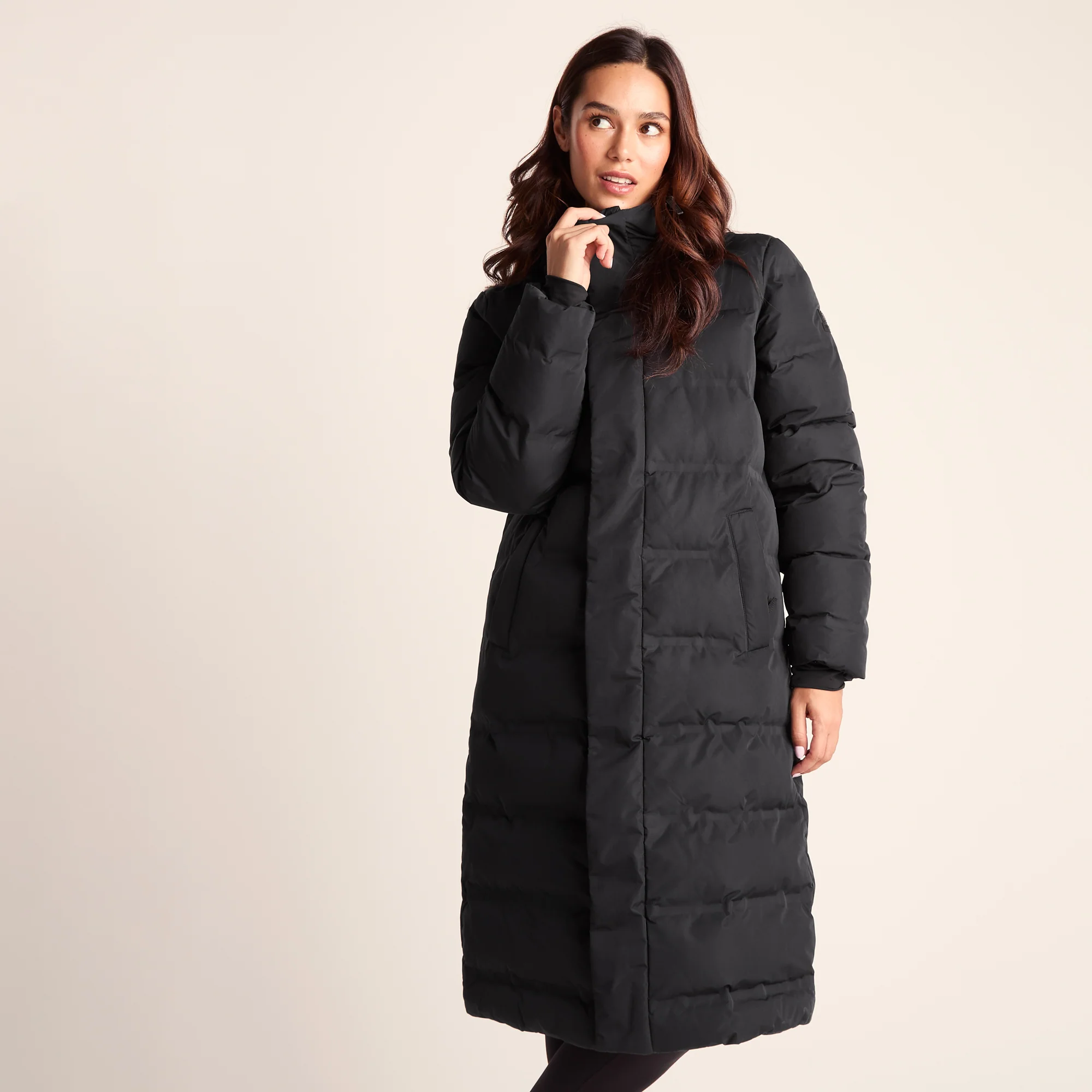 Glaston Womens Shower Resistant Insulated Parka - Black - Image 5