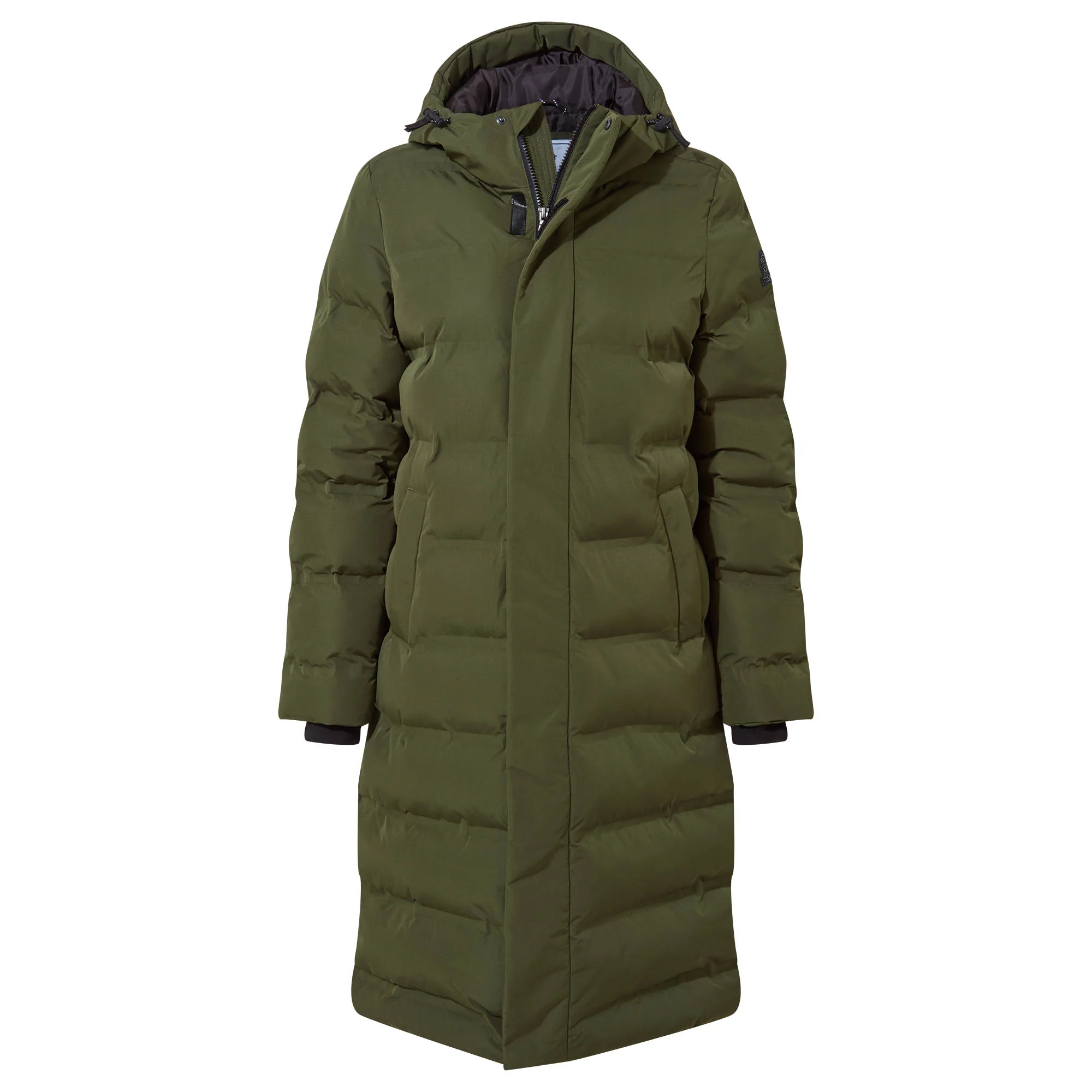Glaston Womens Shower Resistant Insulated Parka - Dark Green - Image 8