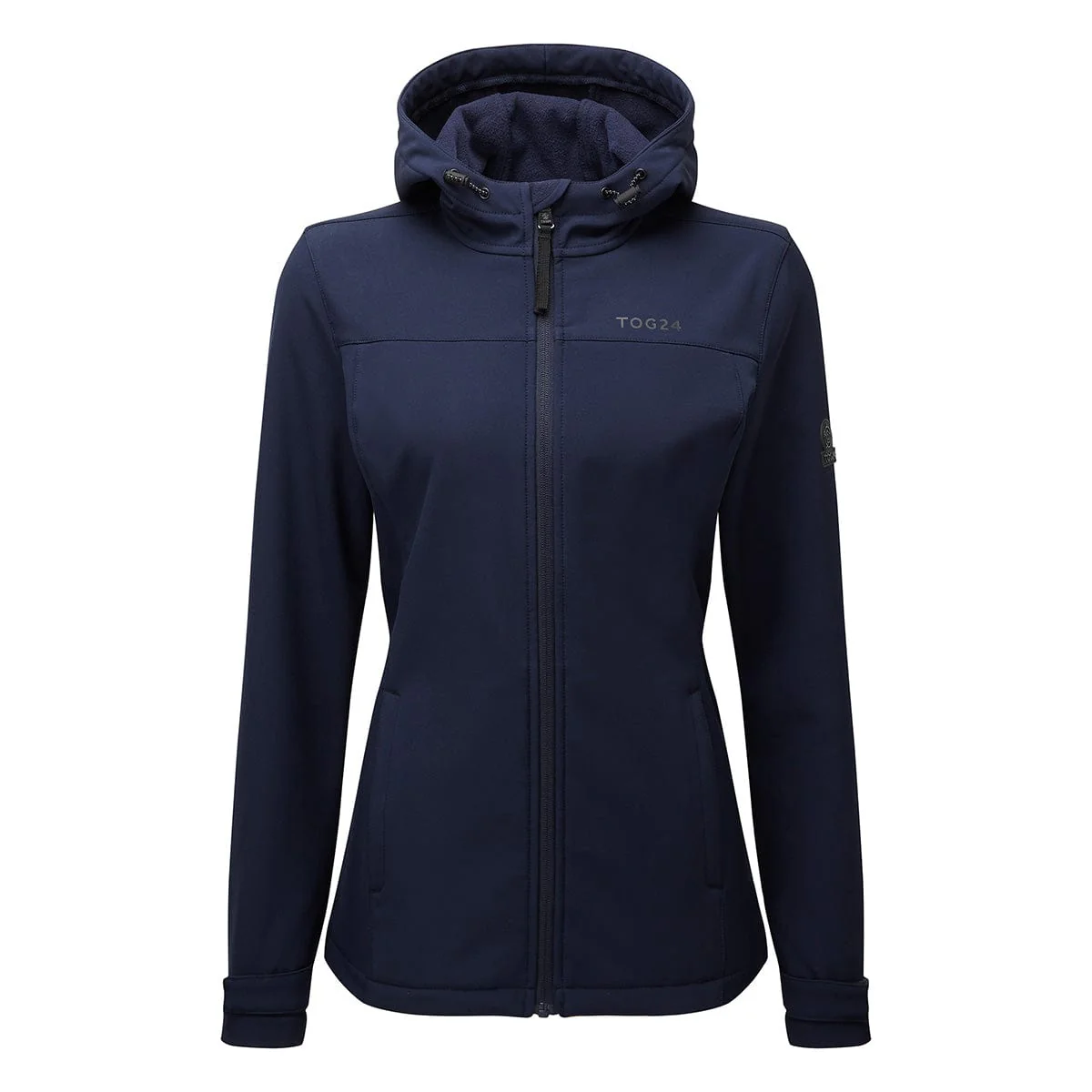 Keld Womens Shower Resistant Hooded Softshell Jacket - Navy - Image 9