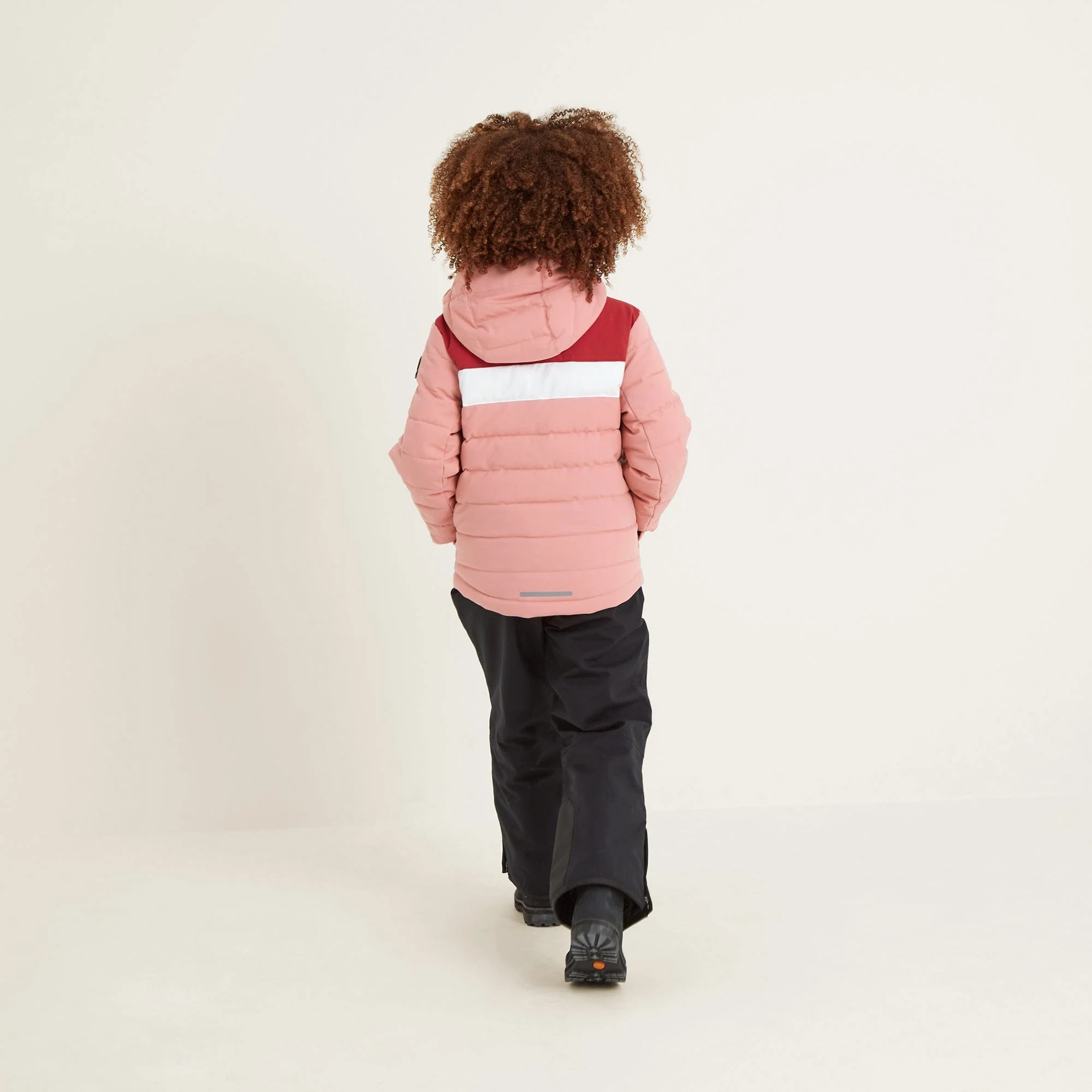 Laithe Kids Ski Jacket - Playful Pink/Dark Pink - Image 3