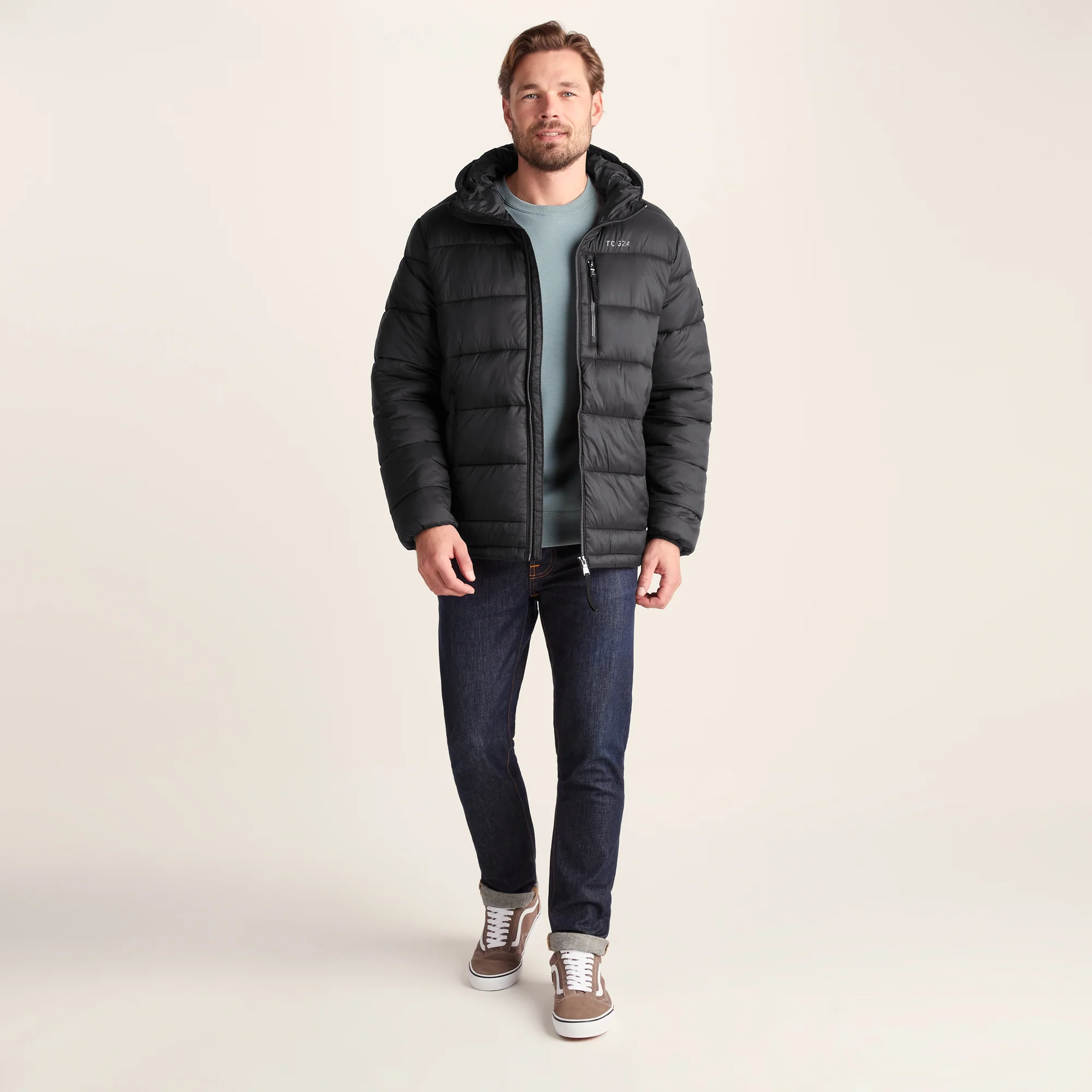 Maloney Mens Wind Resistant Insulated Jacket - Black - Image 3