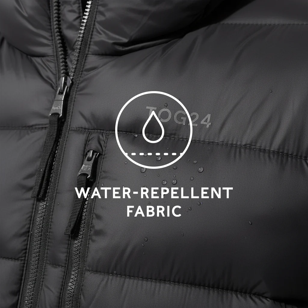 Maloney Mens Wind Resistant Insulated Jacket - Black - Image 7