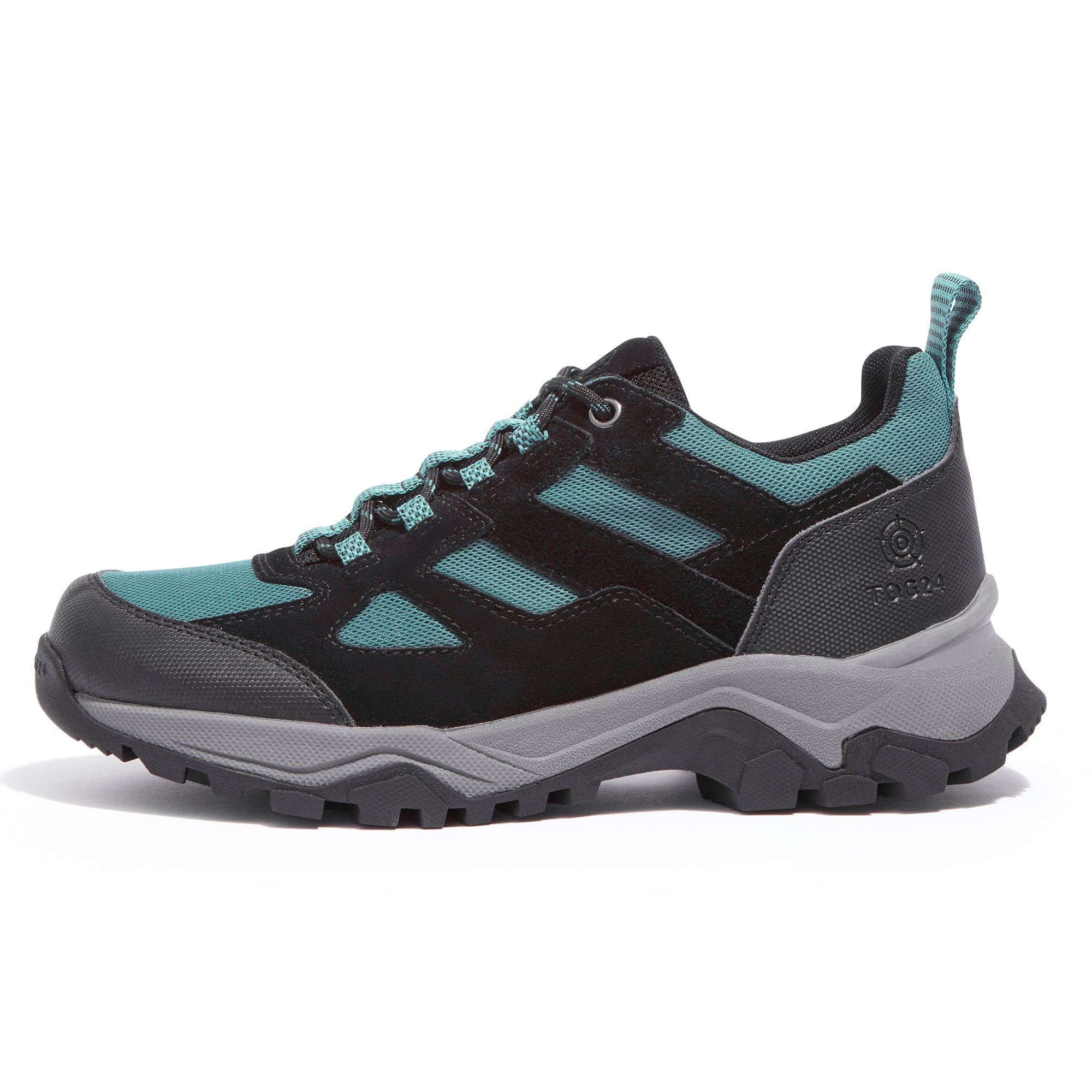 Mesa Womens Low Walking Shoe - Black/Teal - Image 3