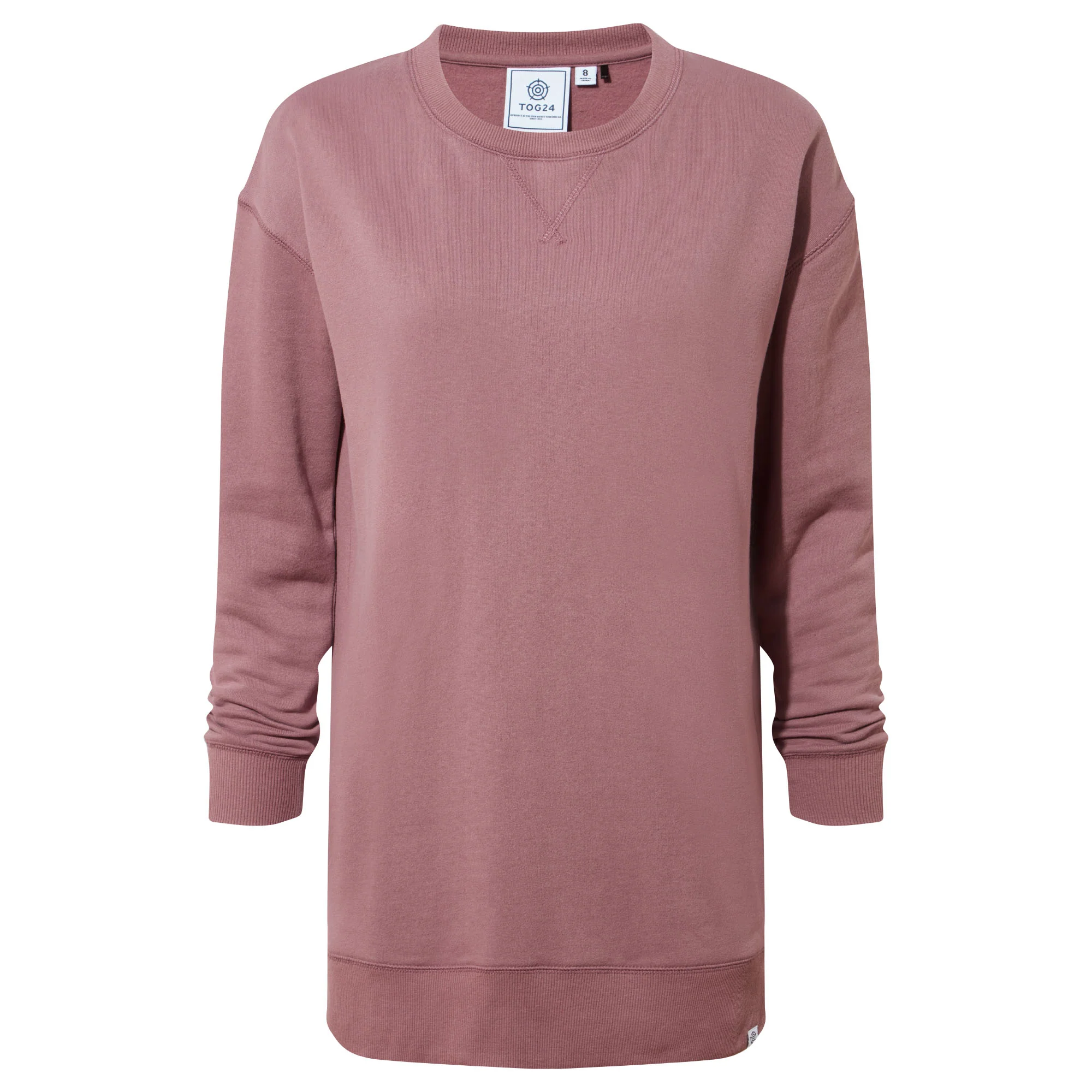 Michelle Womens Cotton Blend Sweat - Mauve - Image 6