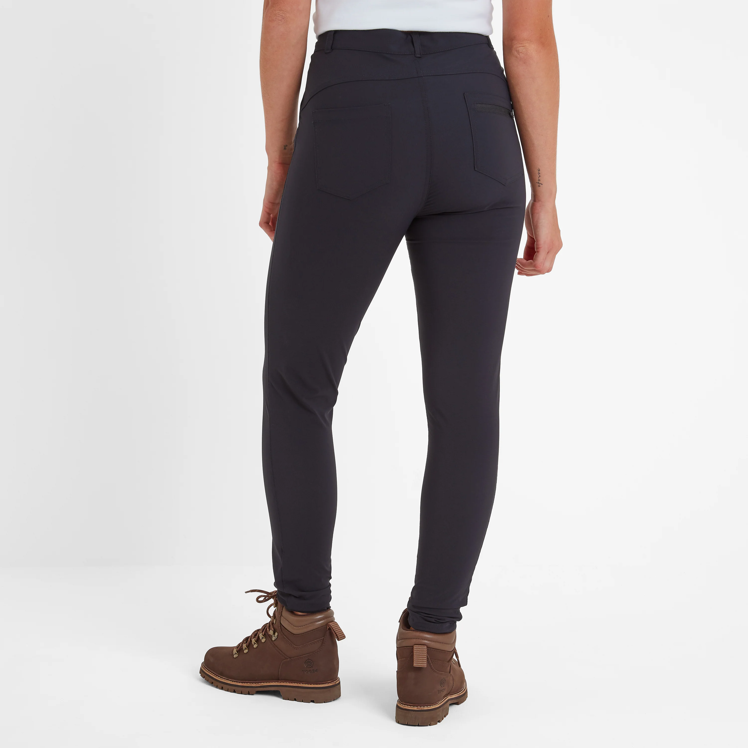 Milton Womens Water Resistant Slim Trouser Short - Black - Image 3