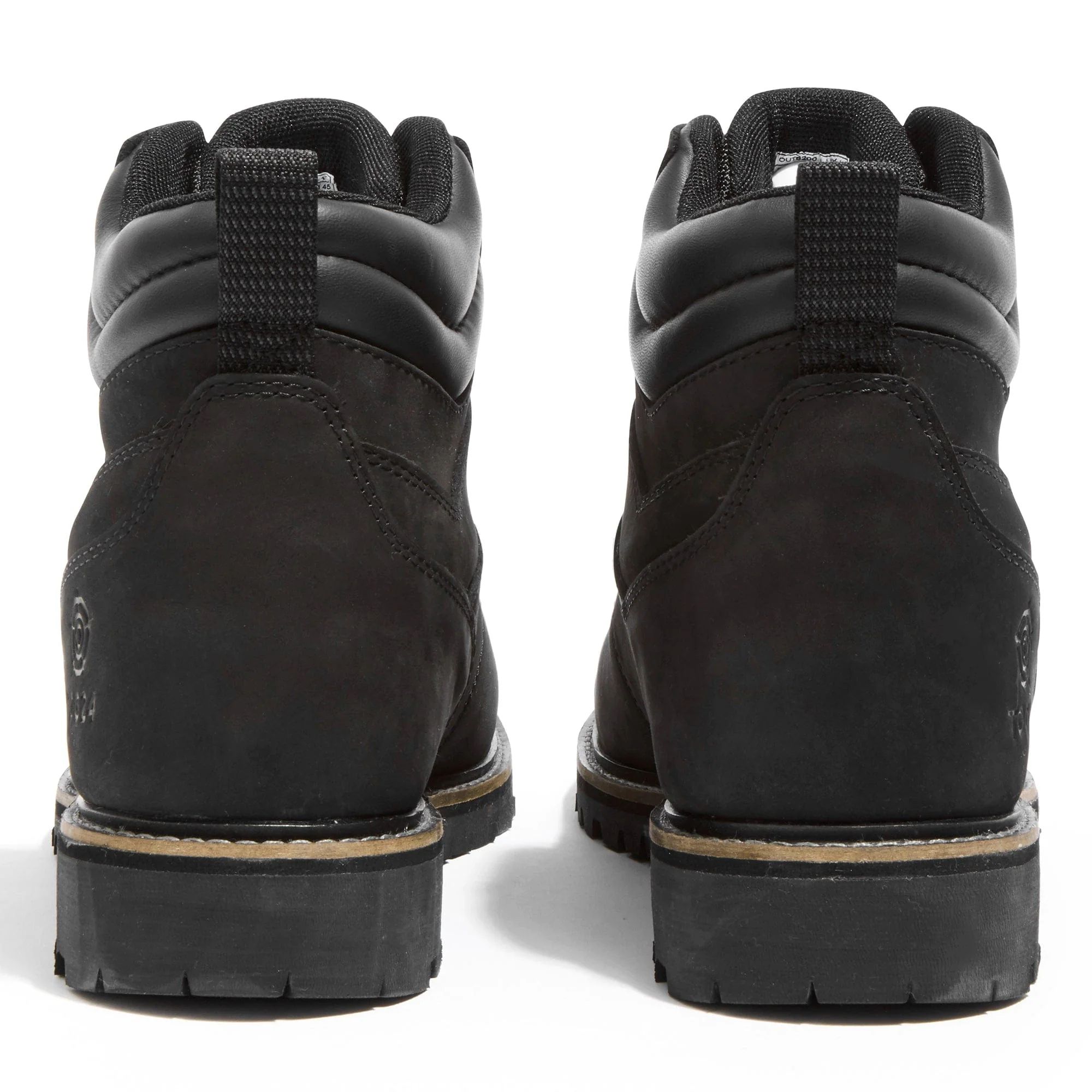 Outback Mens Leather Walking Boots - Black - Image 6