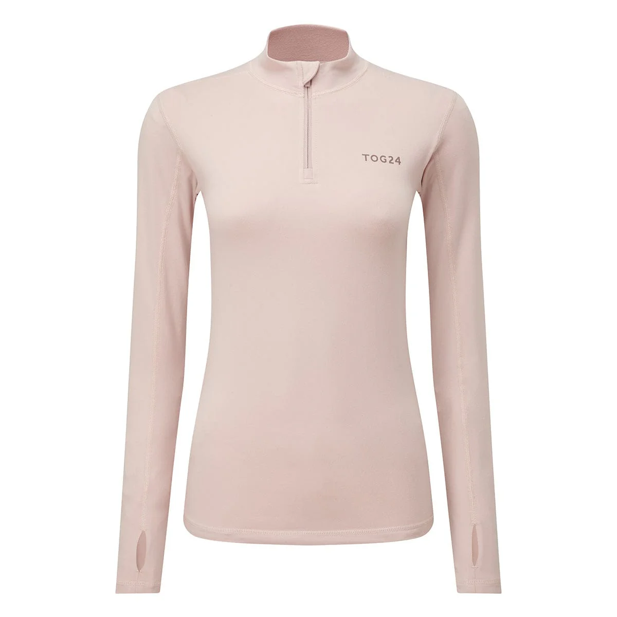 Snowdon Womens Thermal Base Layer Quarter Zip - Rose Pink - Image 3