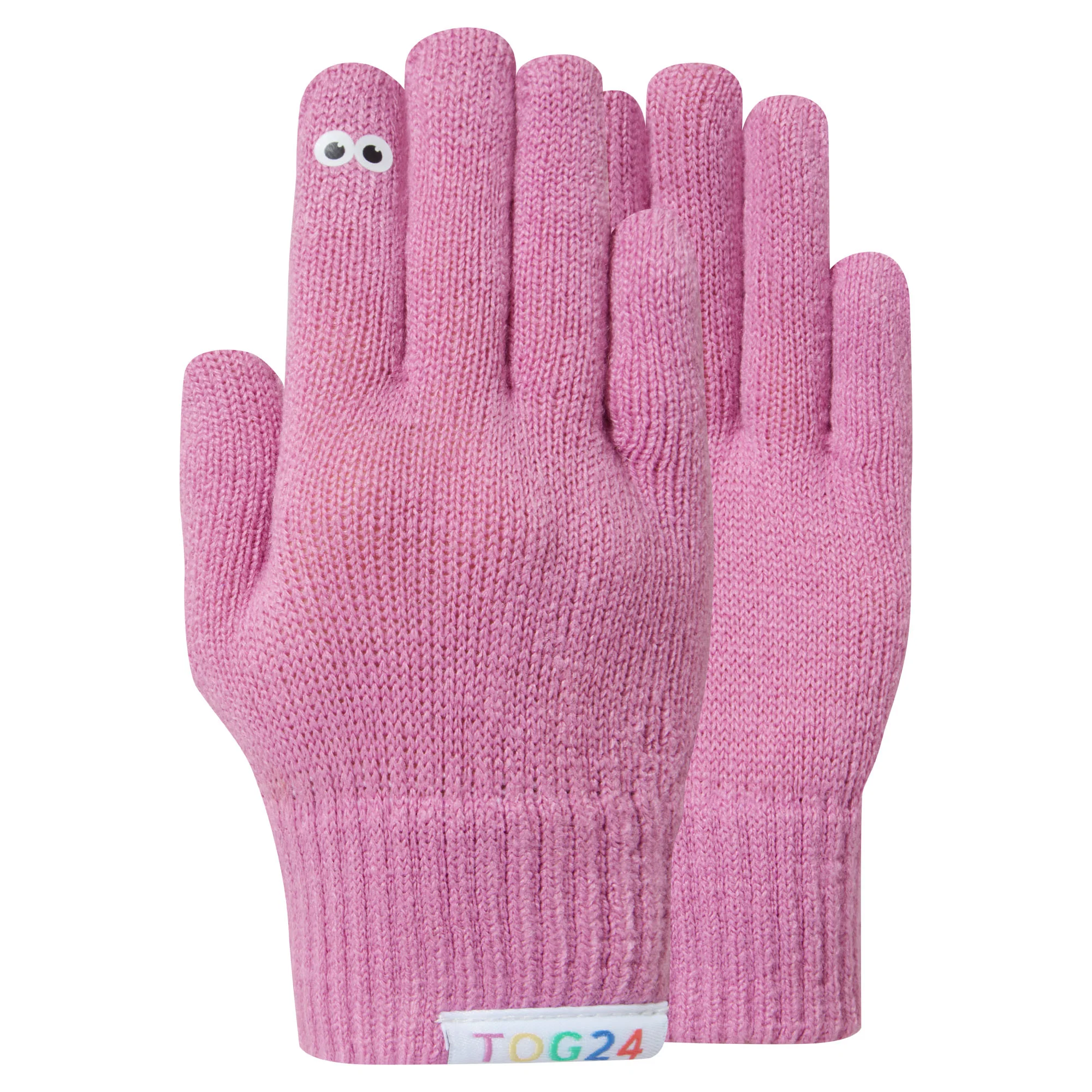 Soay Kids Shaun the Sheep Knit Gloves - Piglet Pink - Image 4