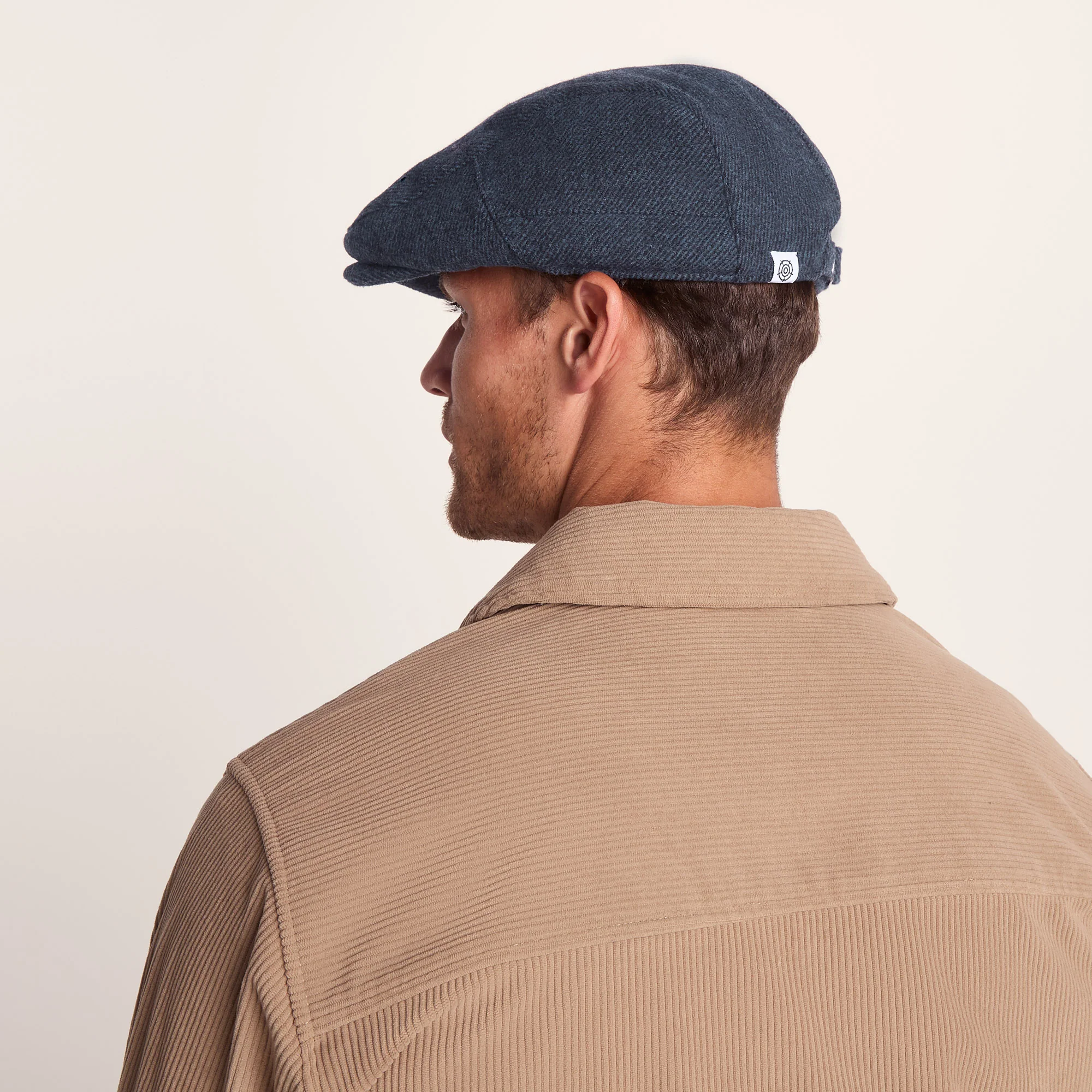 Weighton Knit Flat Cap - Blue Marl - Image 3