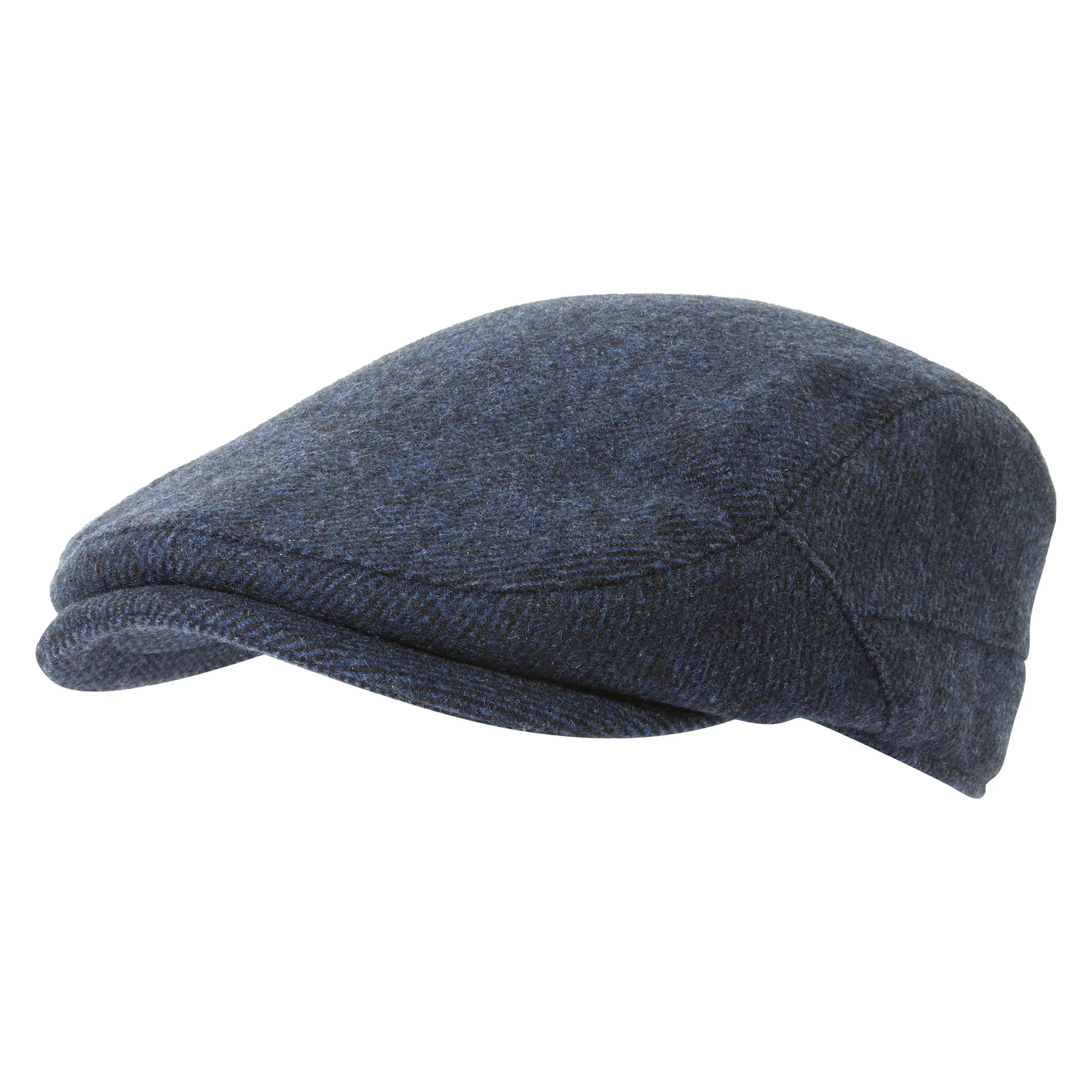 Weighton Knit Flat Cap - Blue Marl - Image 5